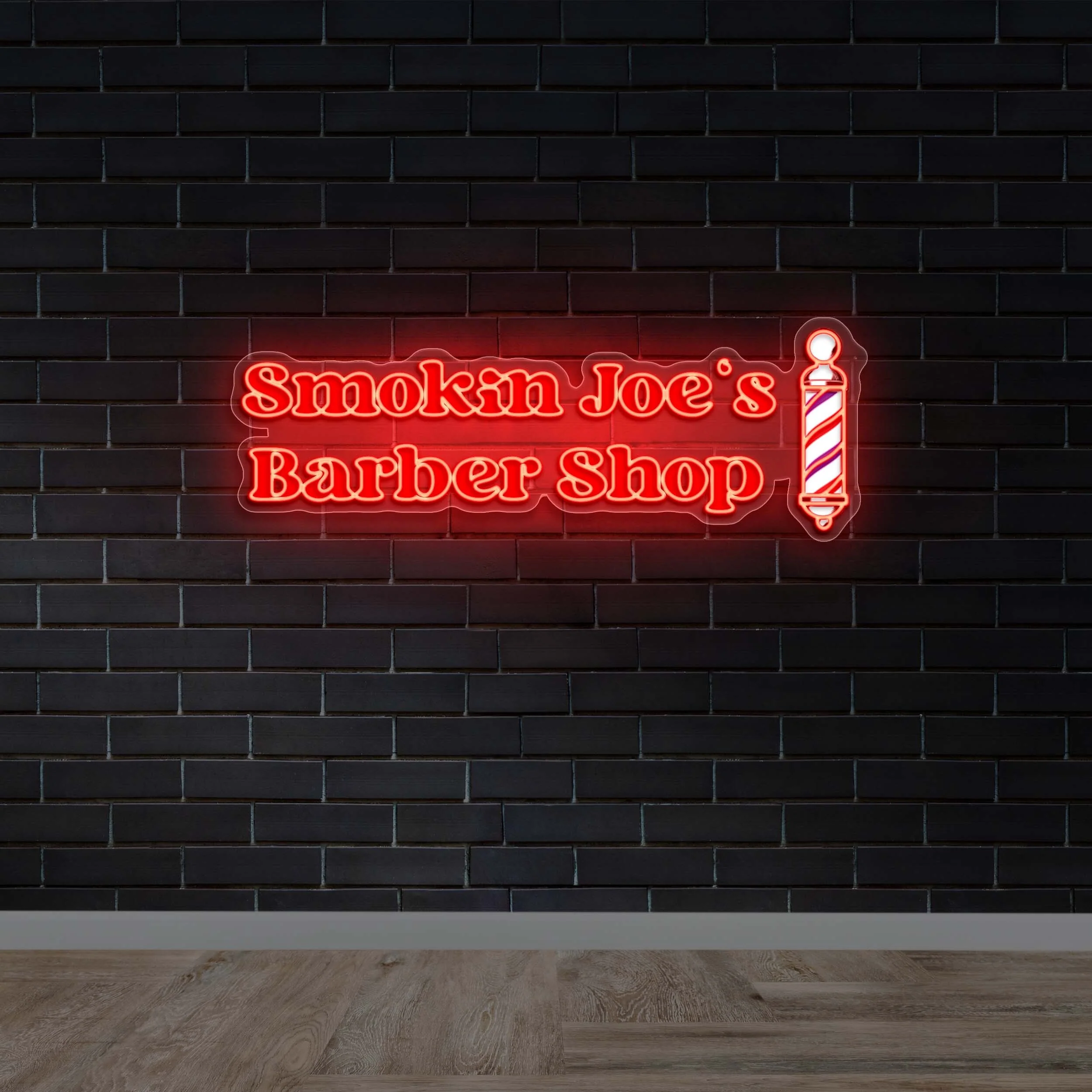 Smokin Joe’s Barber Shop - Premium Neon Artwork - Image 3