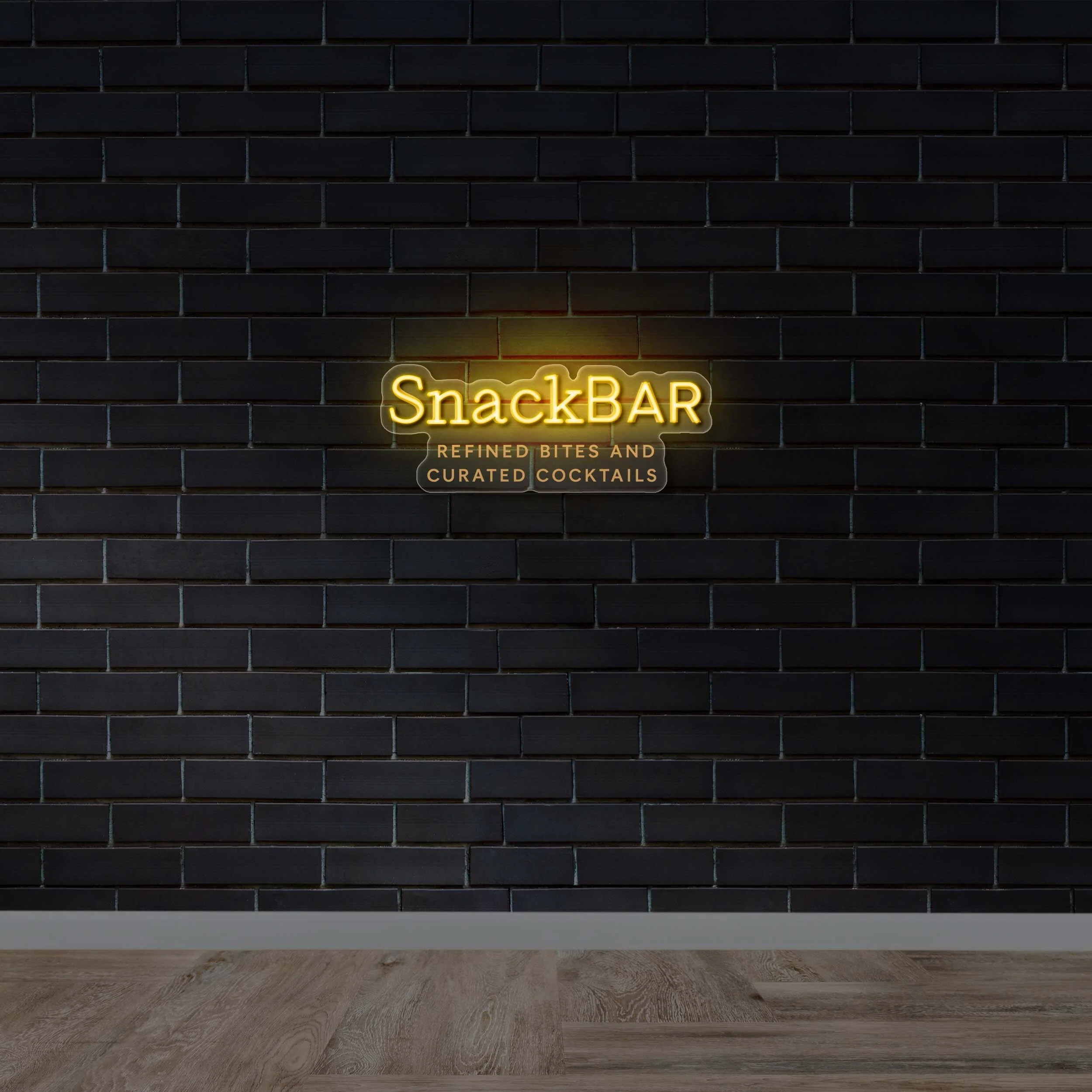 SnackBar - Premium Neon Artwork