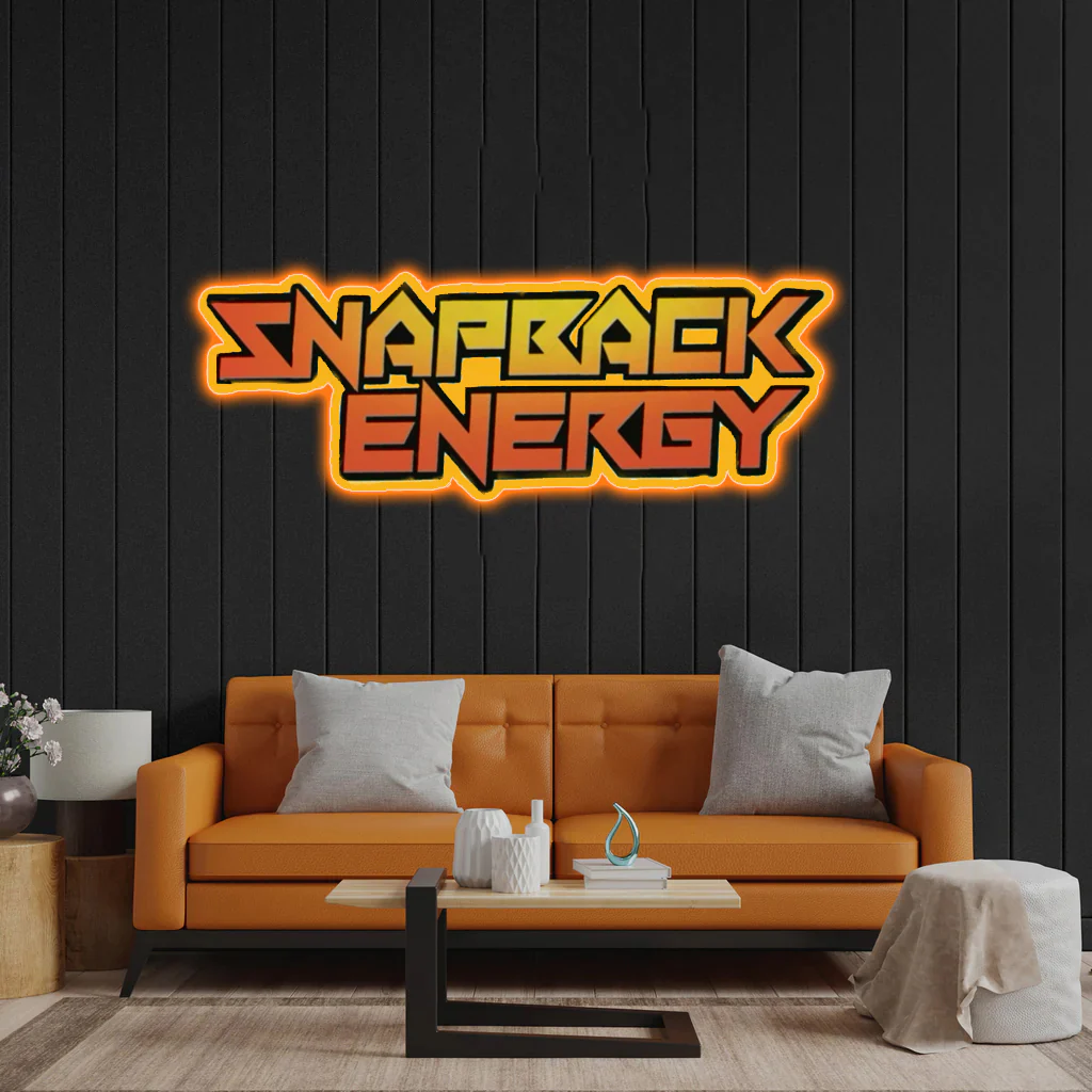 SNAPBACK ENERGY - Premium Neon Artwork