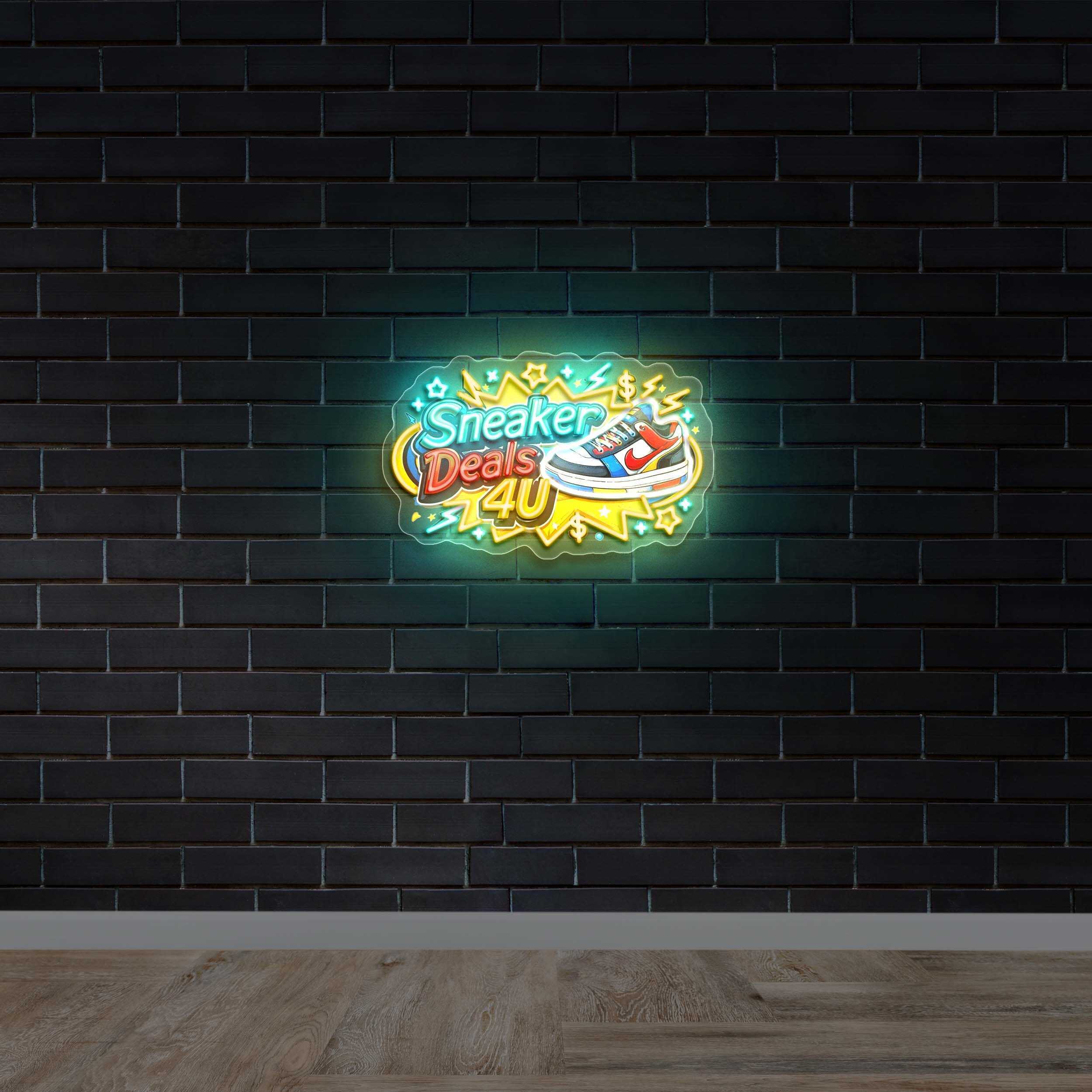 Sneaker Deals 4U - Premium Neon Artwork