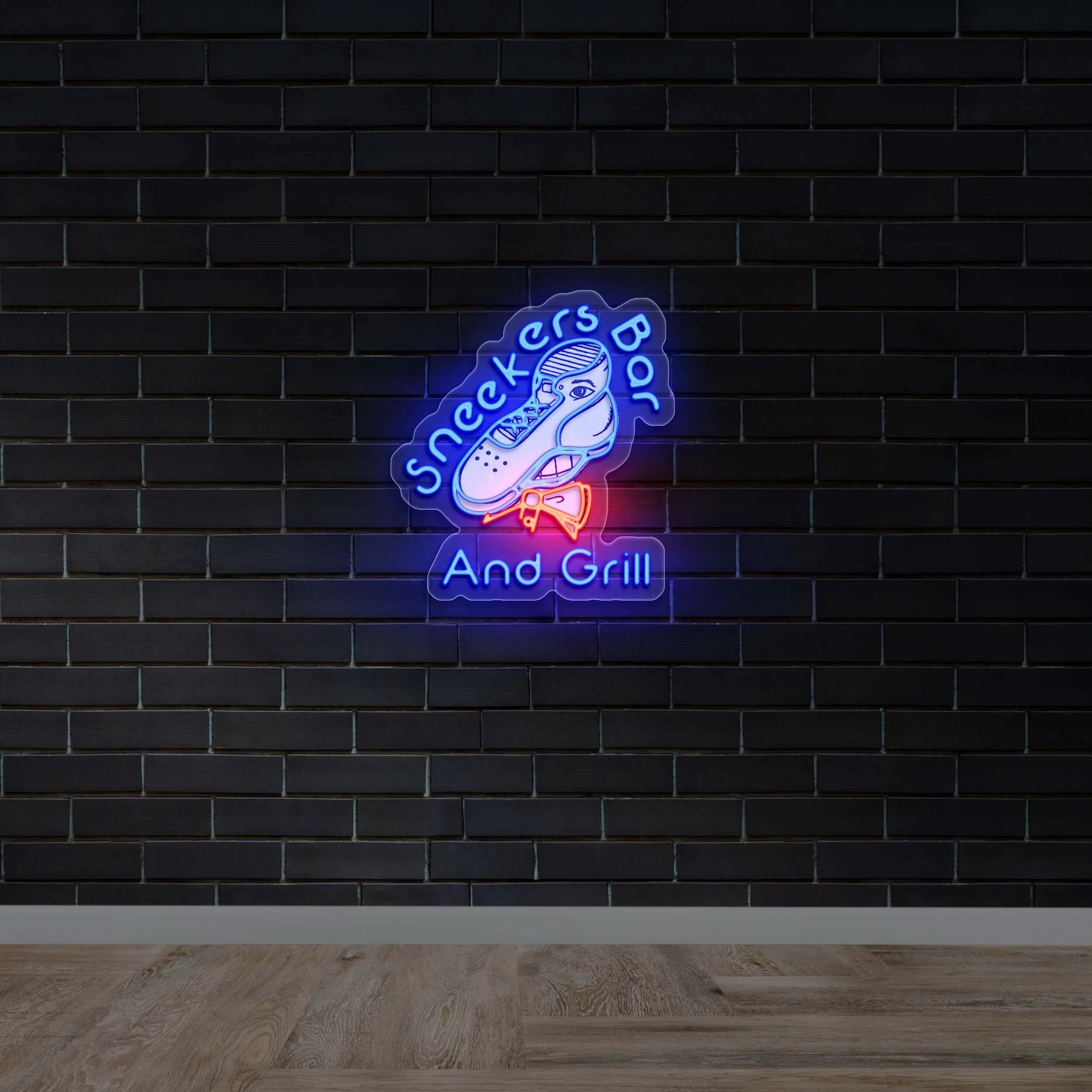 SNEEKERS BAR AND GRILL (version 2) -  Premium Neon Artwork