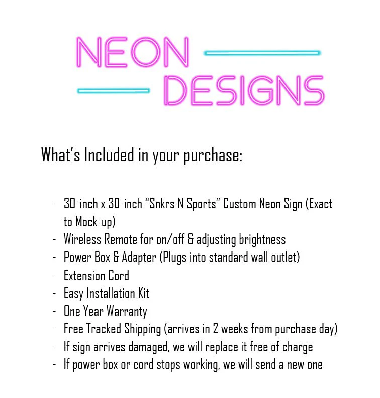 Snkrs N Sports - Premium Neon Artwork - Image 2