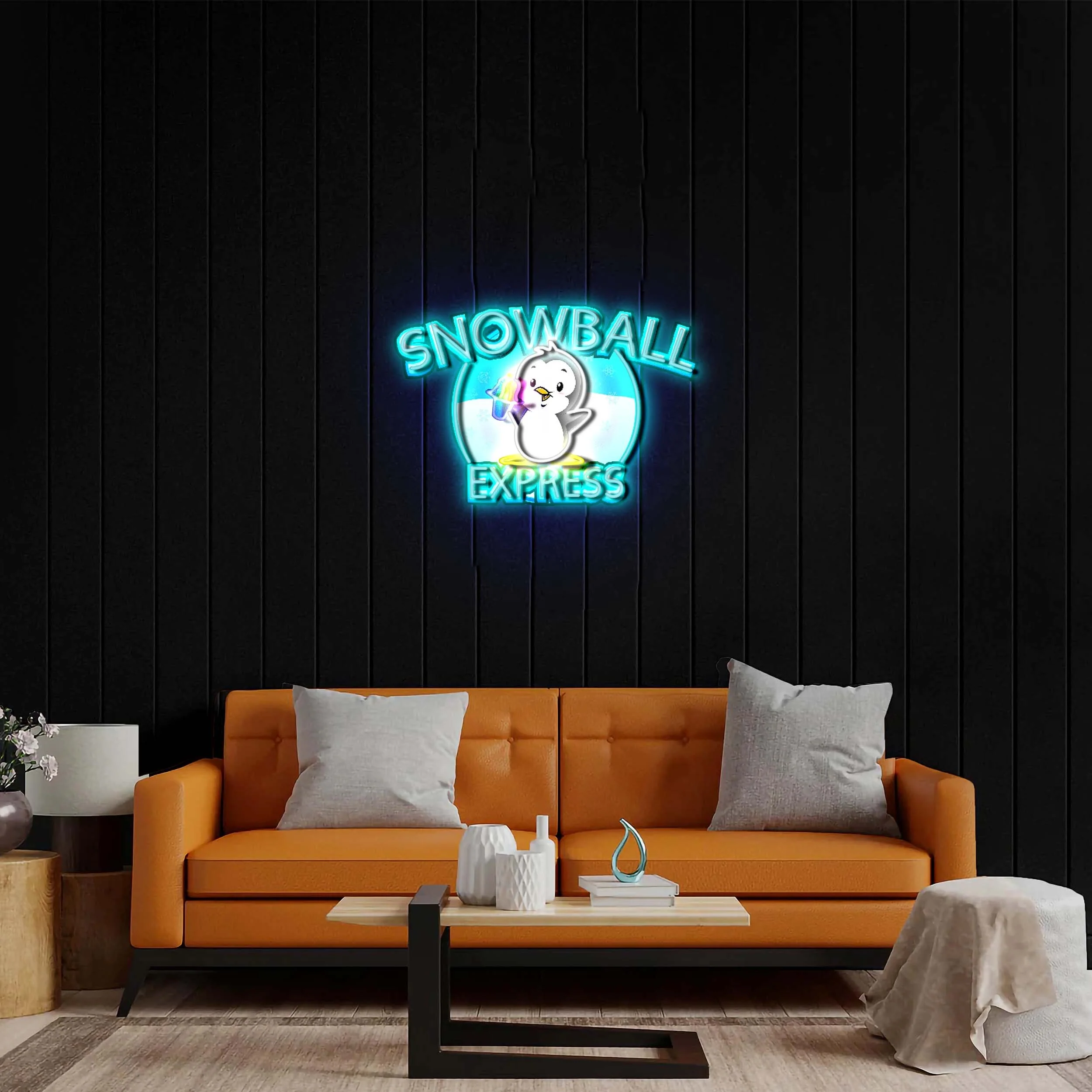 SNOWBALL - Premium Neon Artwork