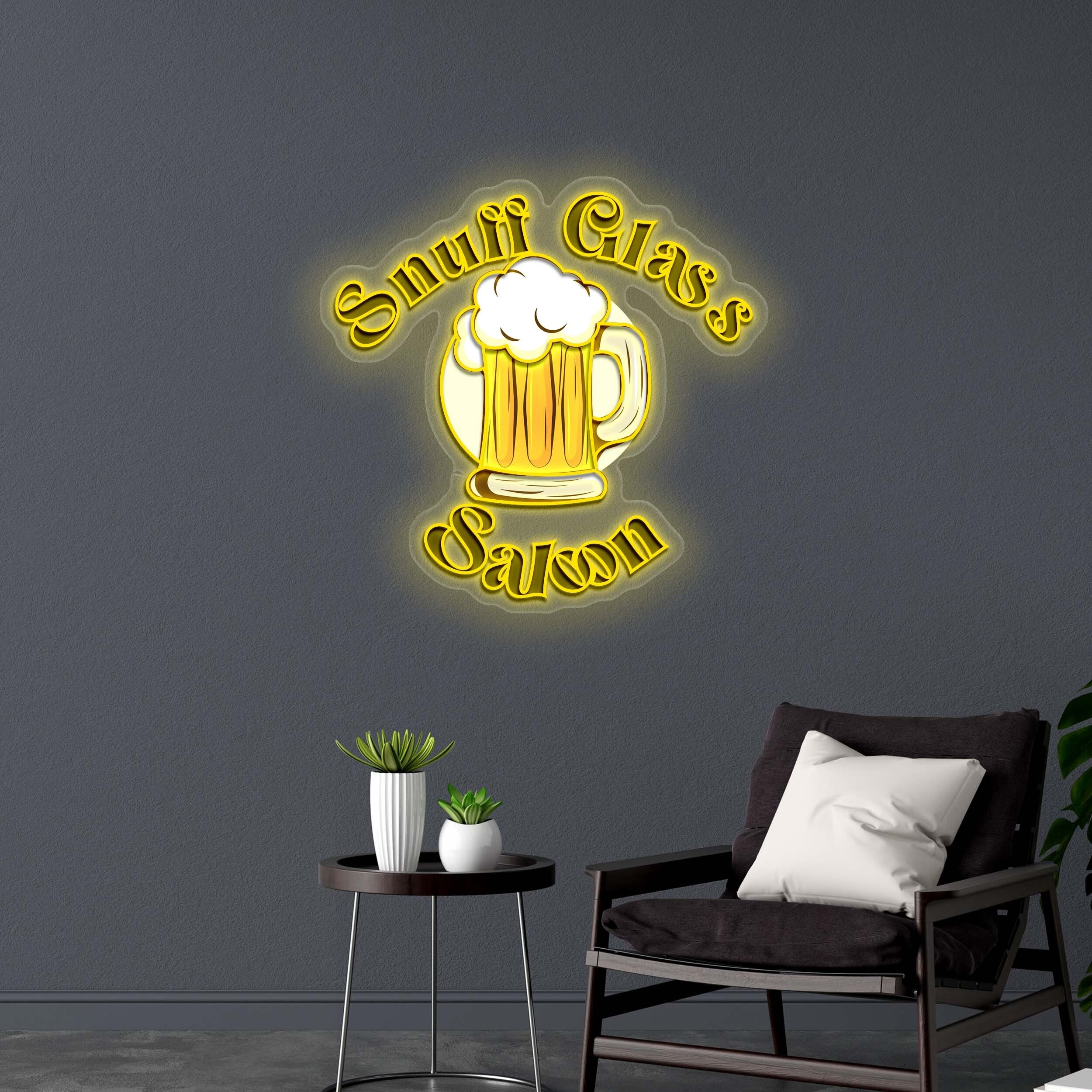 Snuff Glass Saloon - Premium Neon Artwork