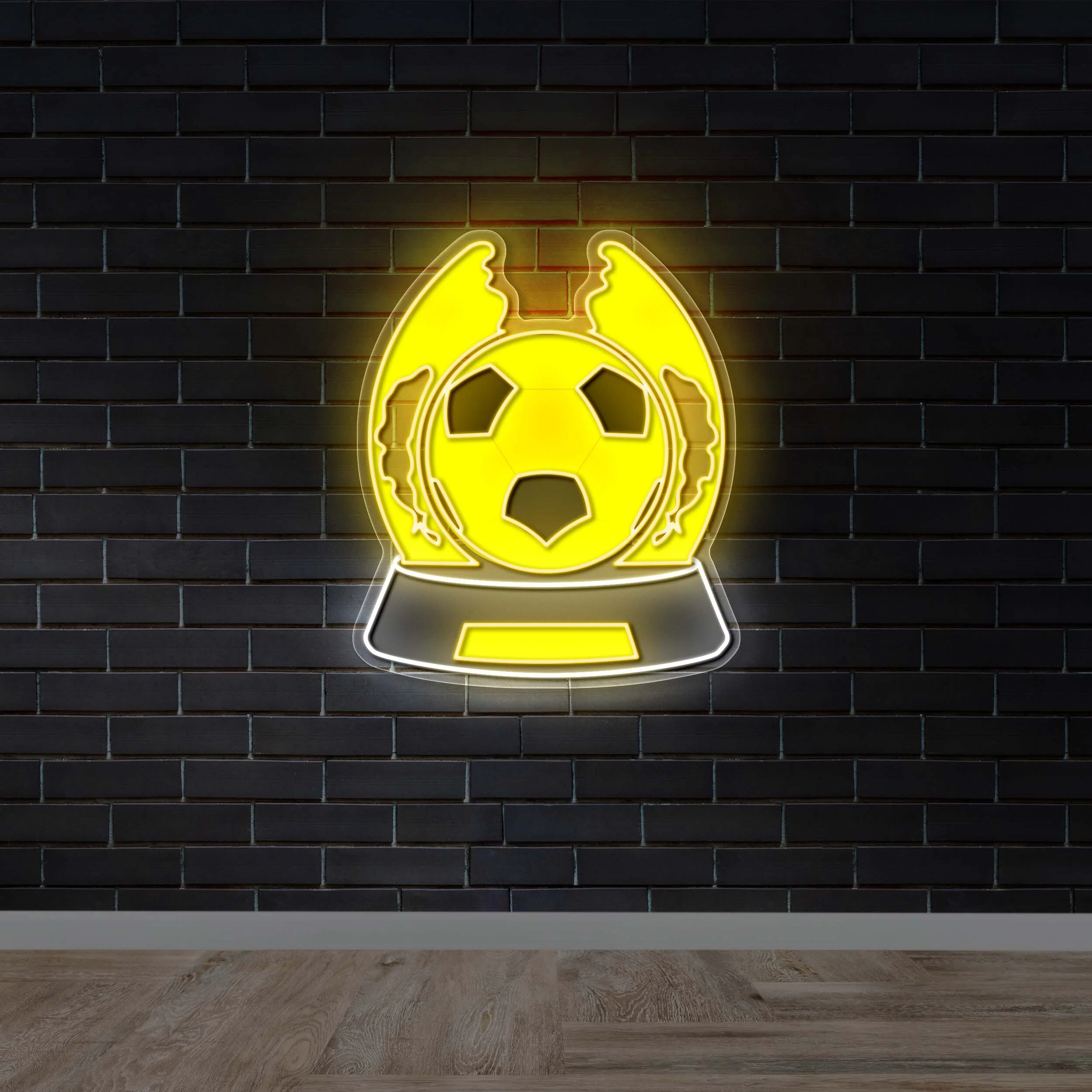 Soccer trophy - Premium Neon Artwork