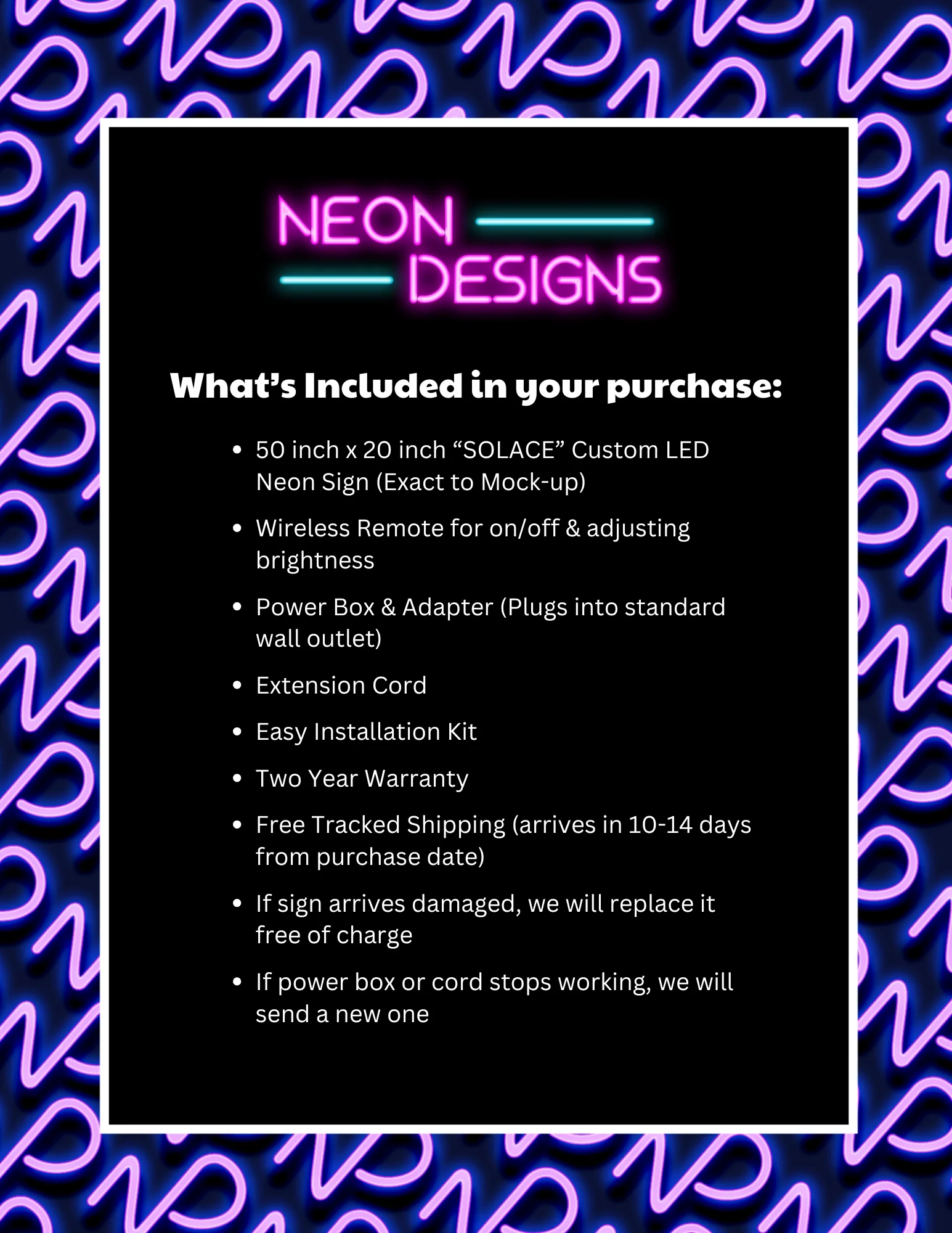 SOLACE - Premium Neon Artwork - Image 2