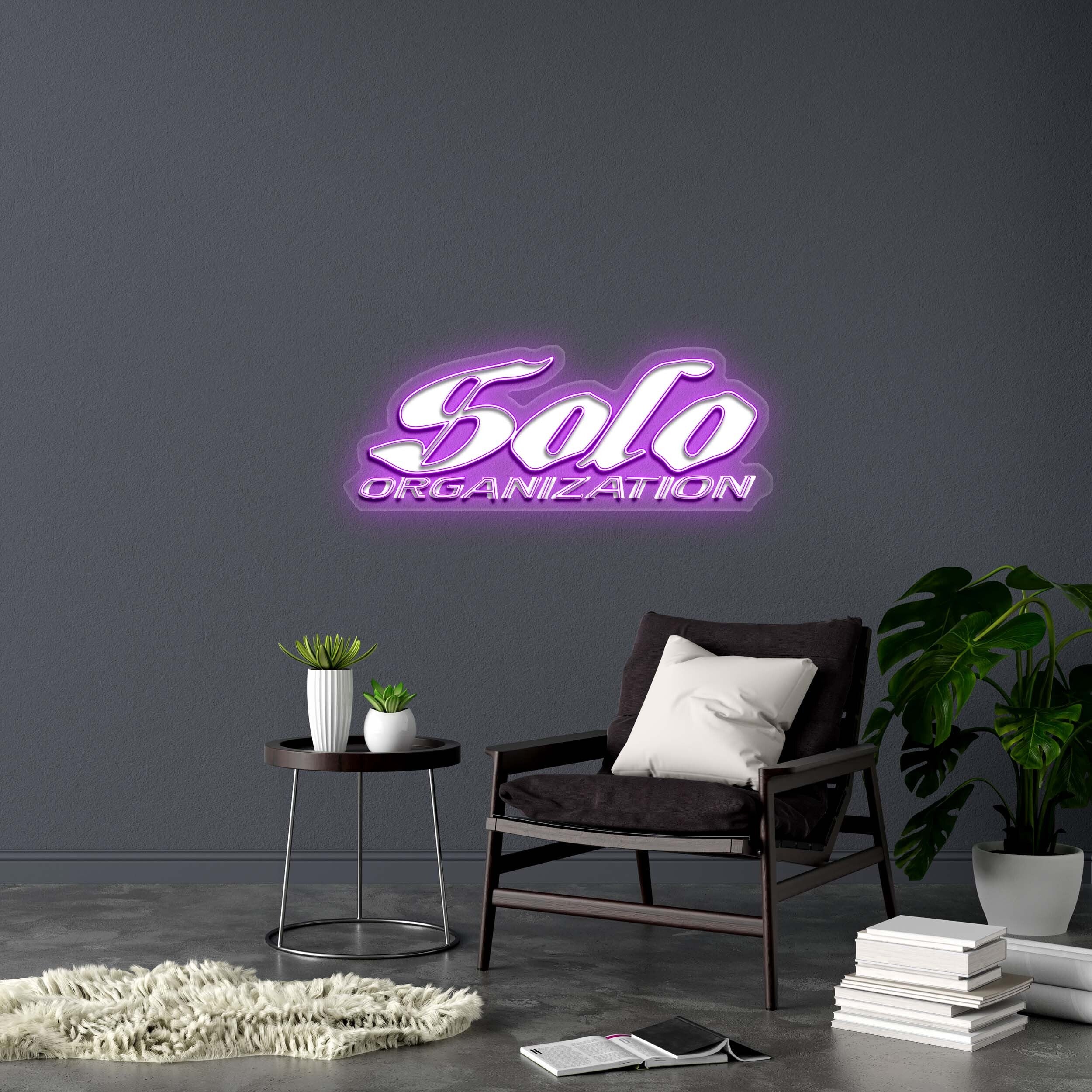 Solo Organization Logo - Premium Neon Artwork