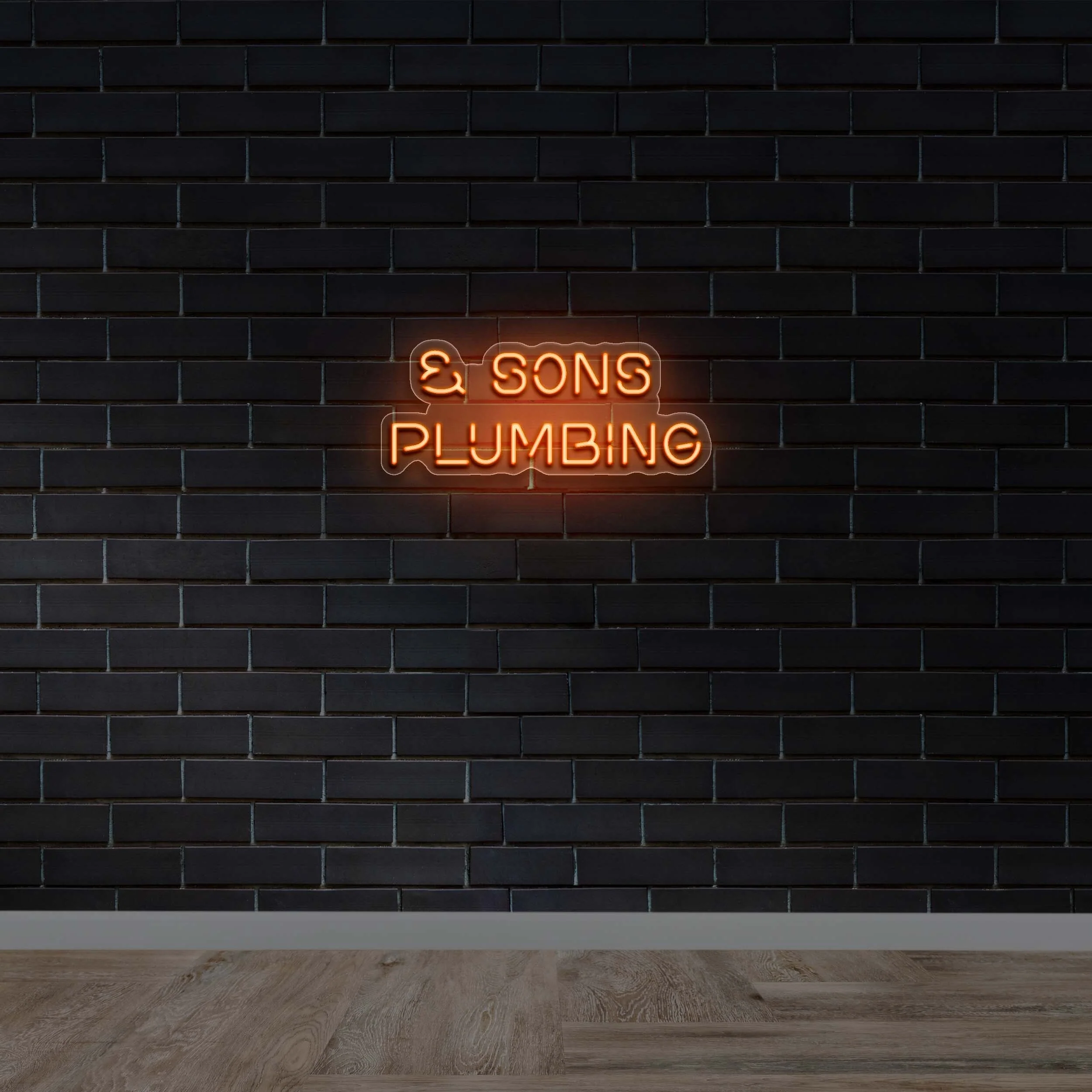 & SONS PLUMBING - Premium Neon Artwork
