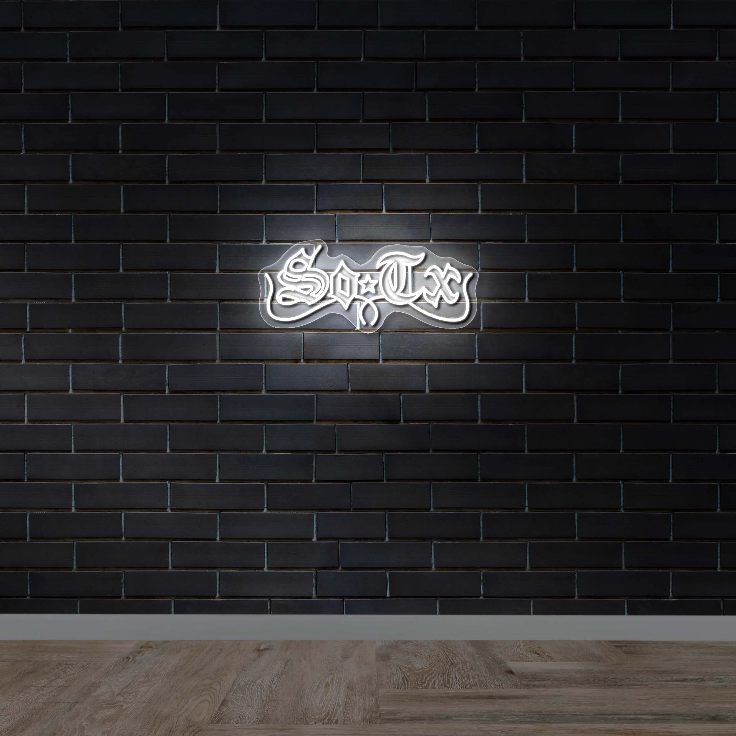 SosTx Logo - Premium Neon Artwork