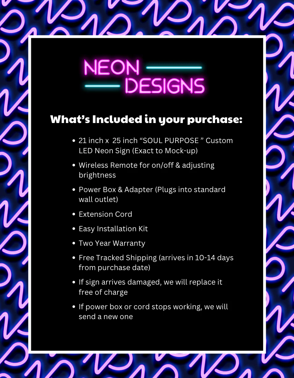 SOUL PURPOSE - Premium Neon Artwork - Image 2