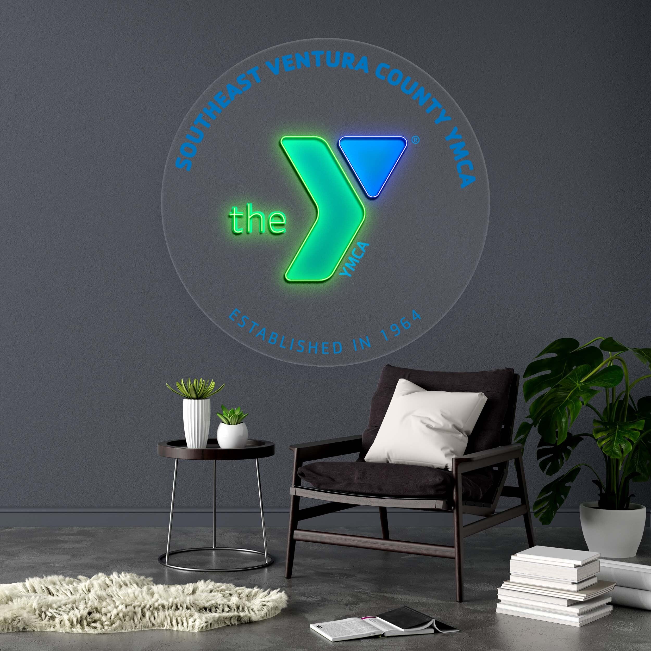SOUTHEAST VENTURA COUNTY YMCA - Premium Neon Artwork
