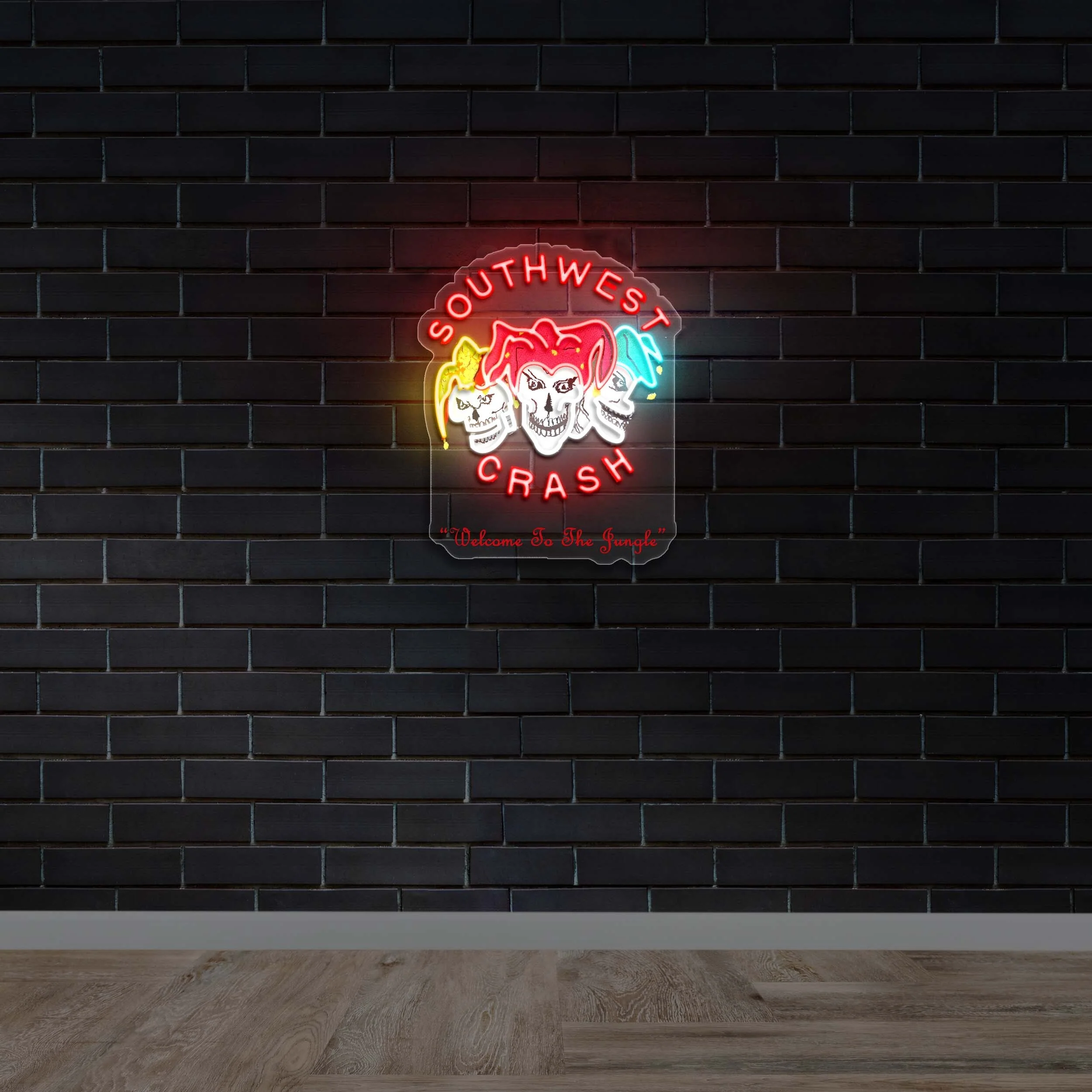 Southwest Crash Welcome To The Jungle - Premium Neon Artwork
