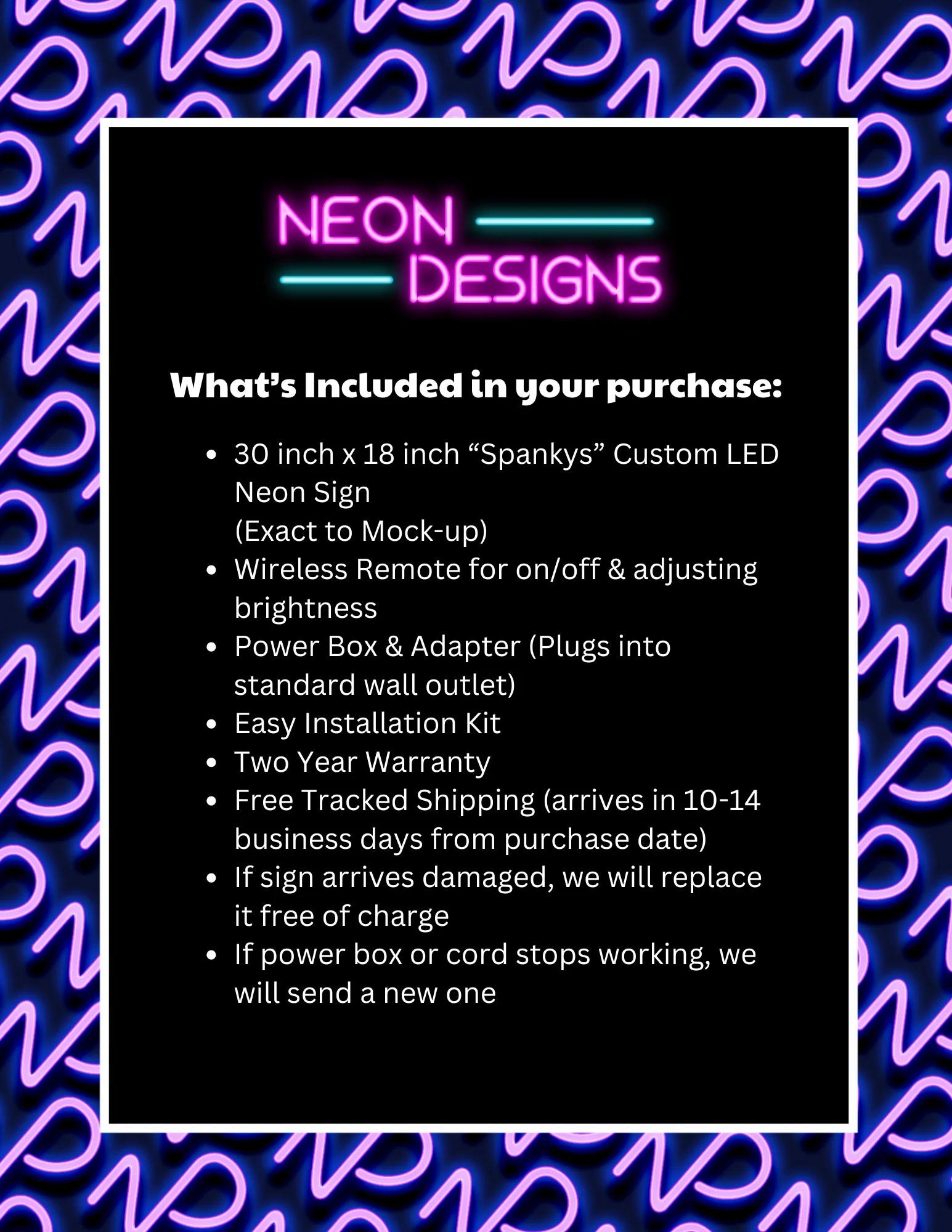 Spankys - Premium Neon Artwork - Image 2