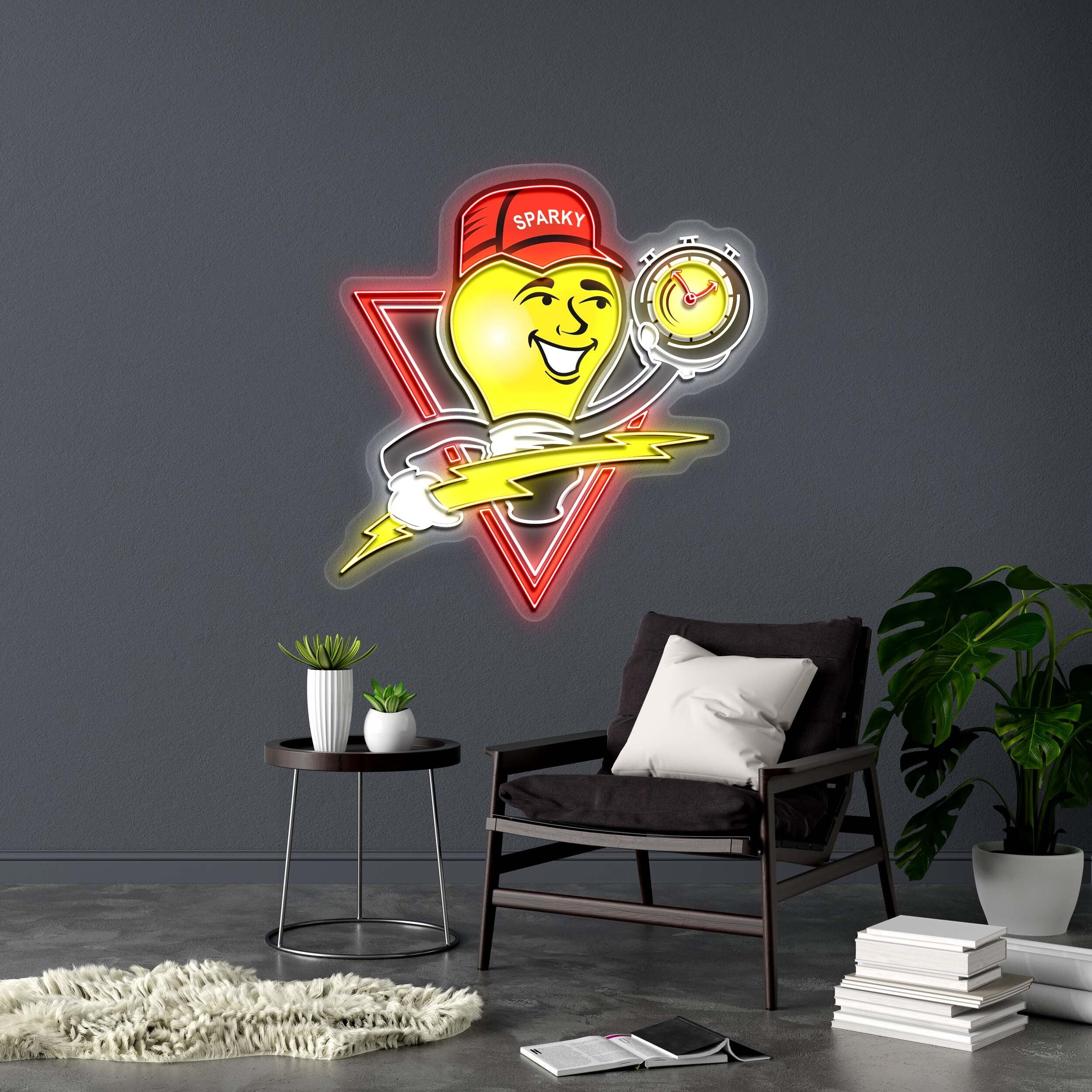 SPARKY - Premium Neon Artwork