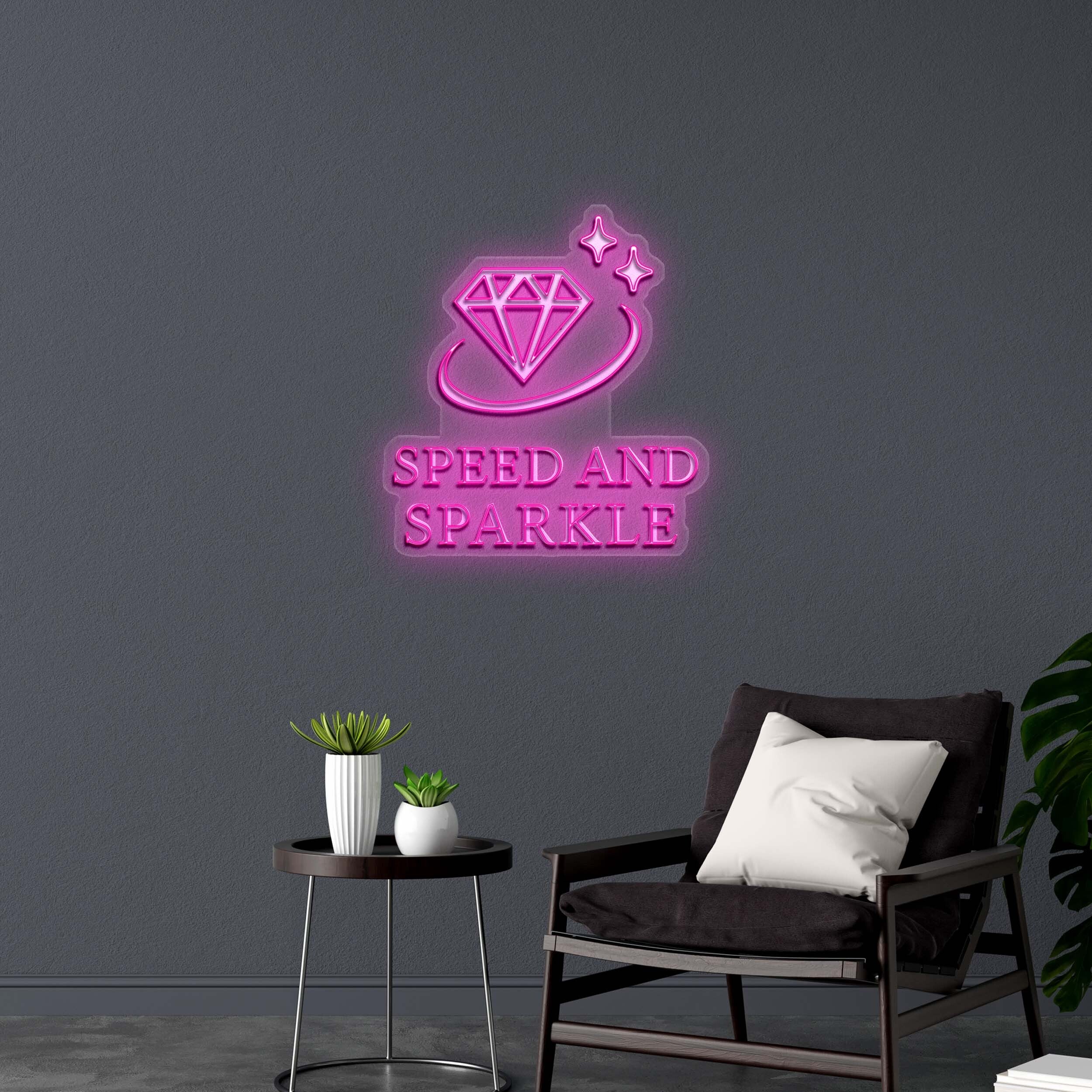 SPEED AND SPARKLE - Premium Neon Artwork
