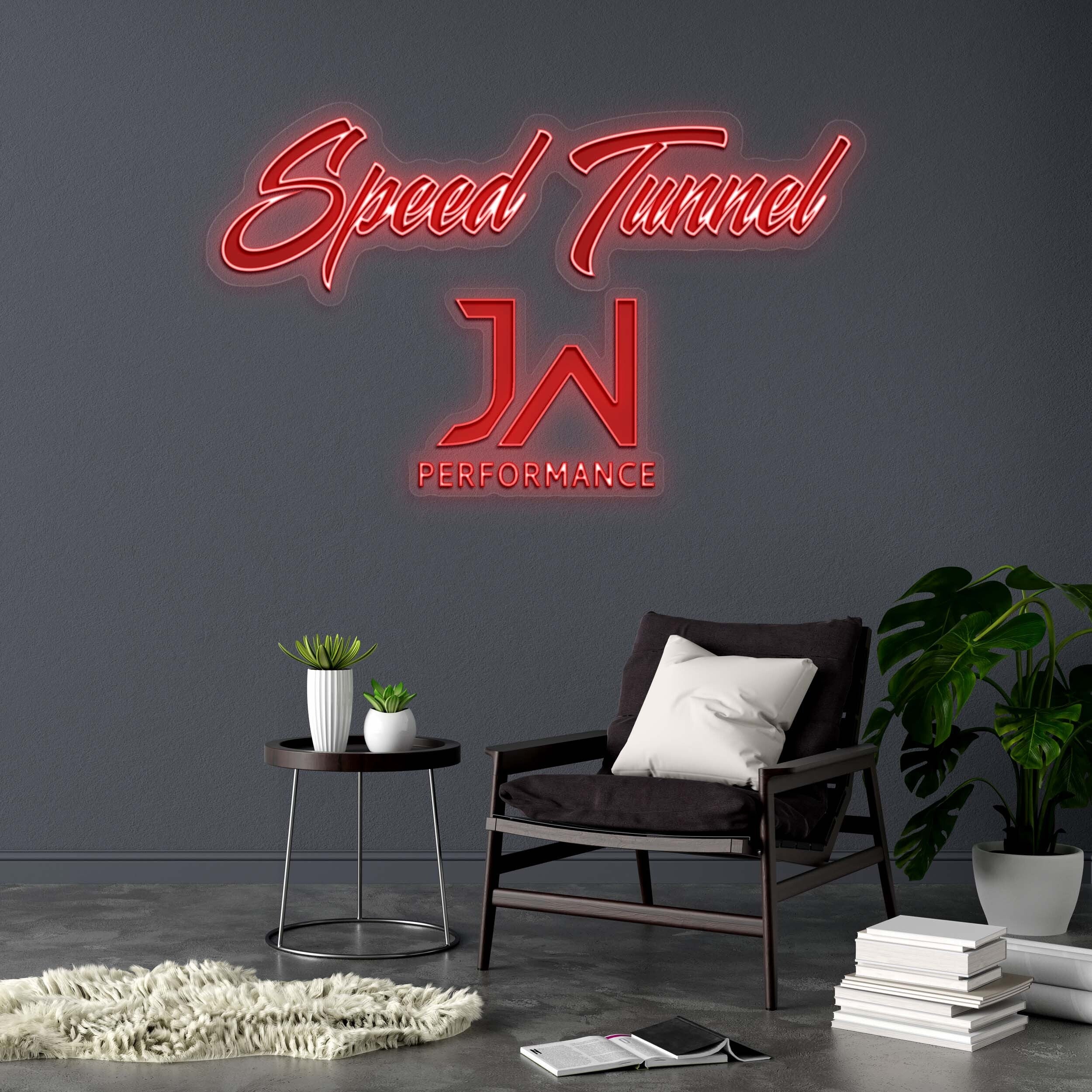 Speed Tunnel - Premium Neon Artwork