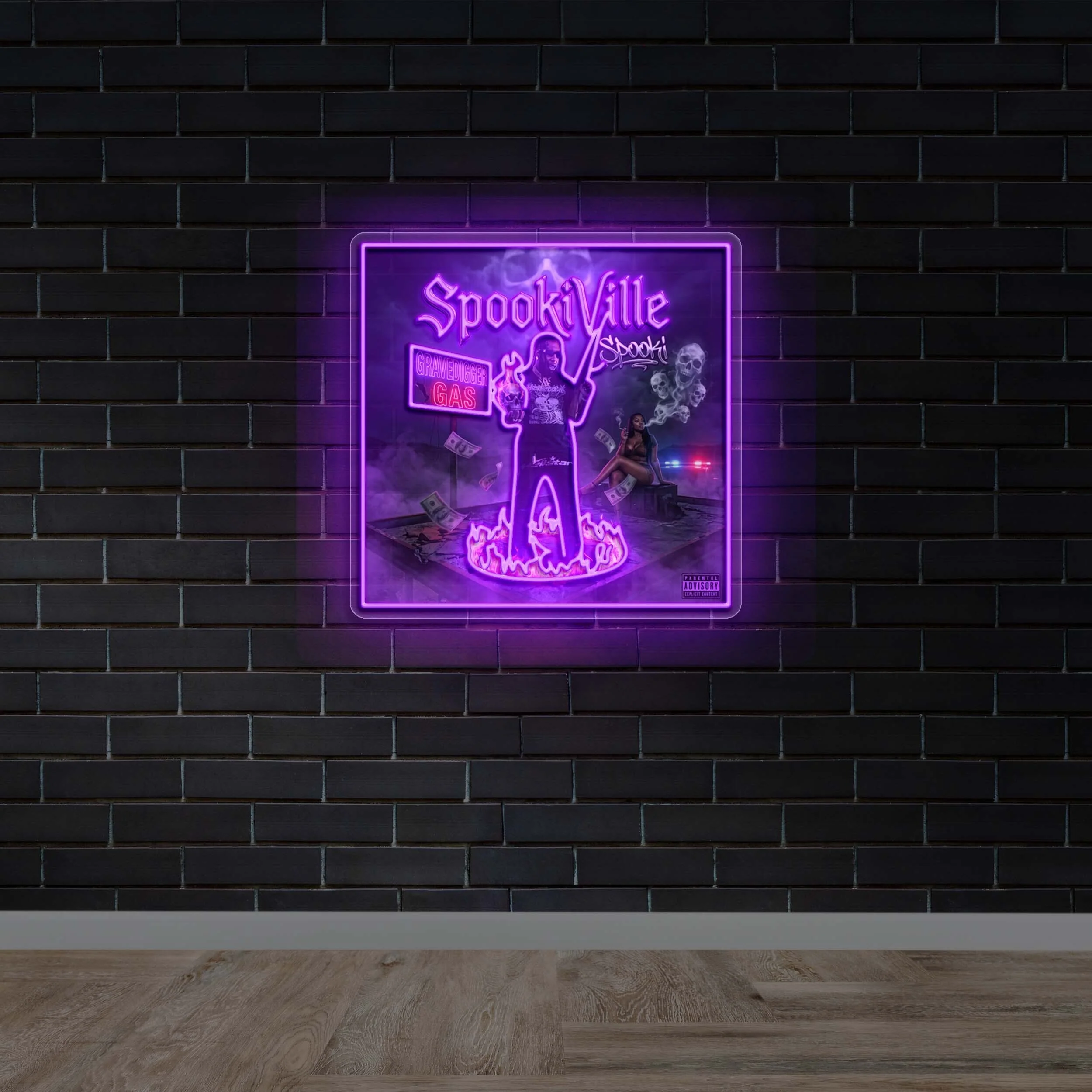 SpookiVille – Premium Neon Artwork