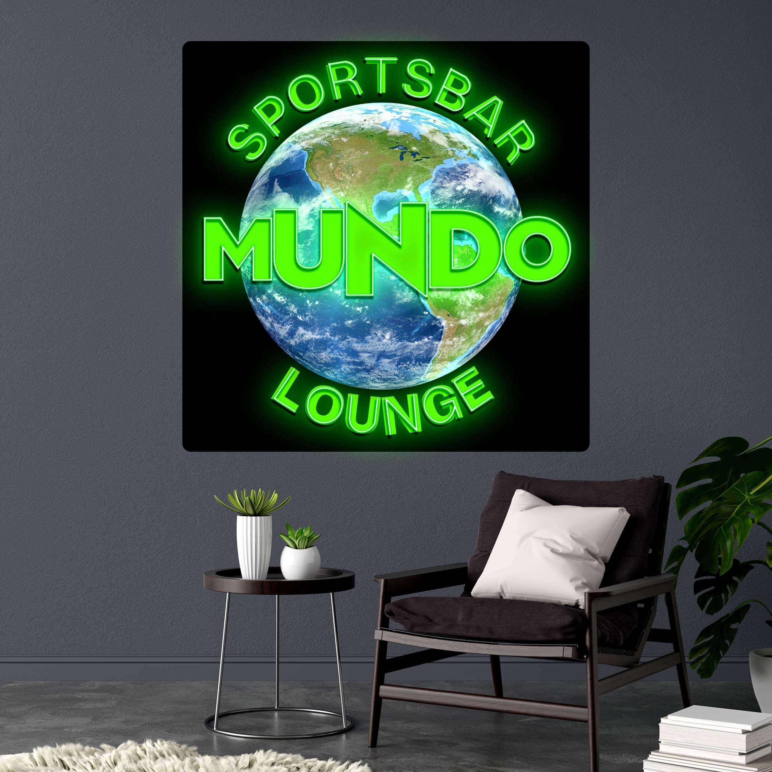 SPORTSBAR MUNDO LOUNGE - Premium Neon Artwork - Image 2