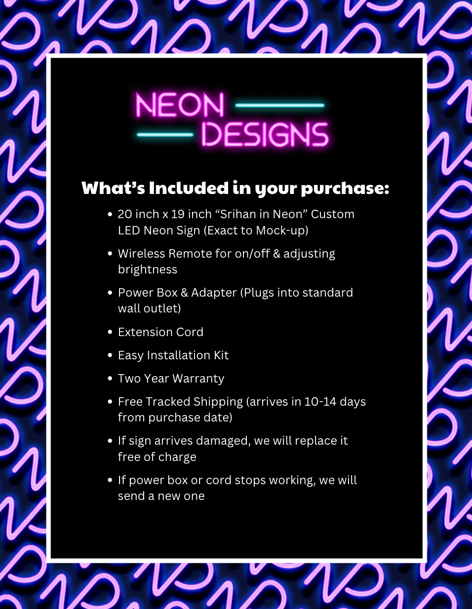 Srihan - Premium Neon Artwork - Image 2