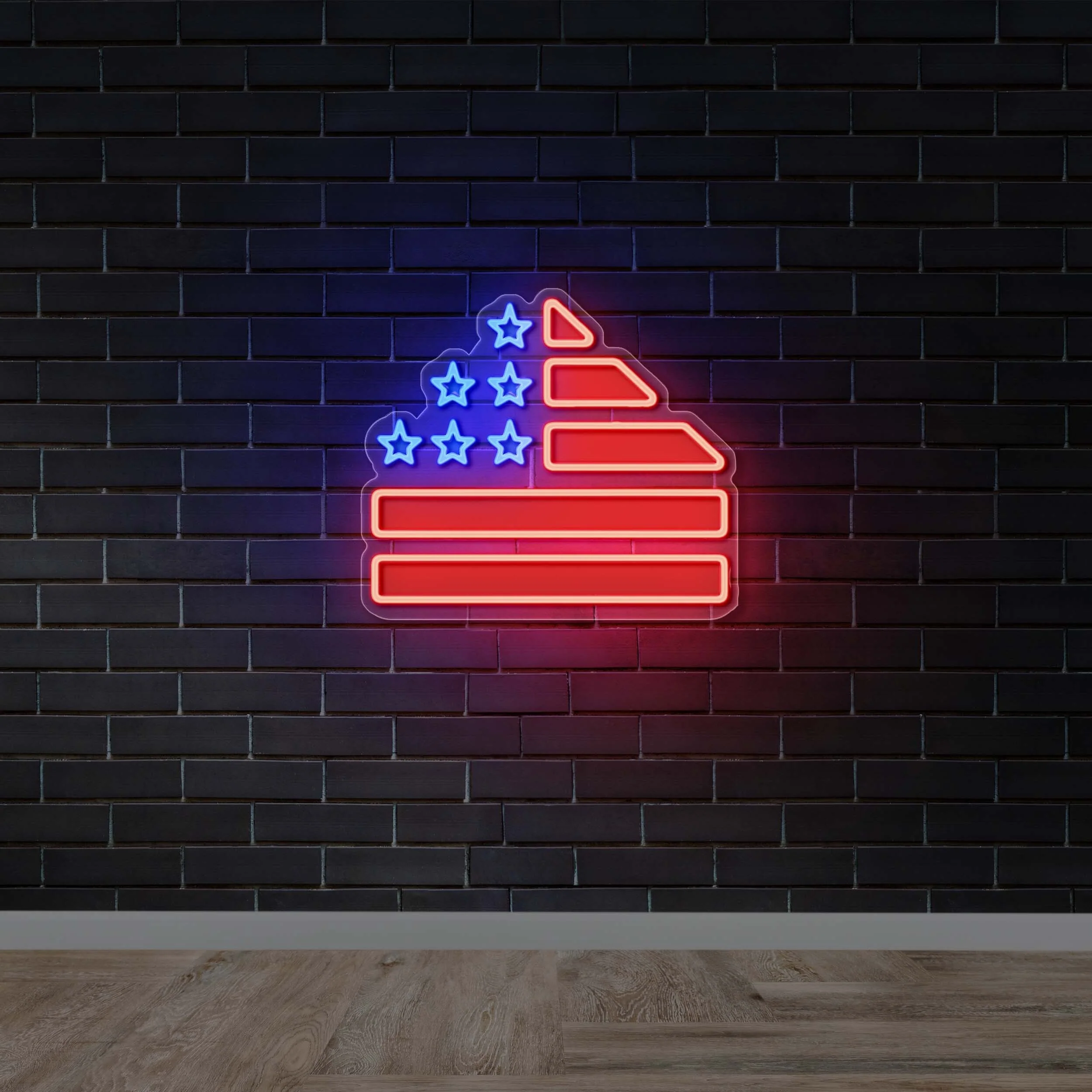 Stars and Stripes - Premium Neon Artwork