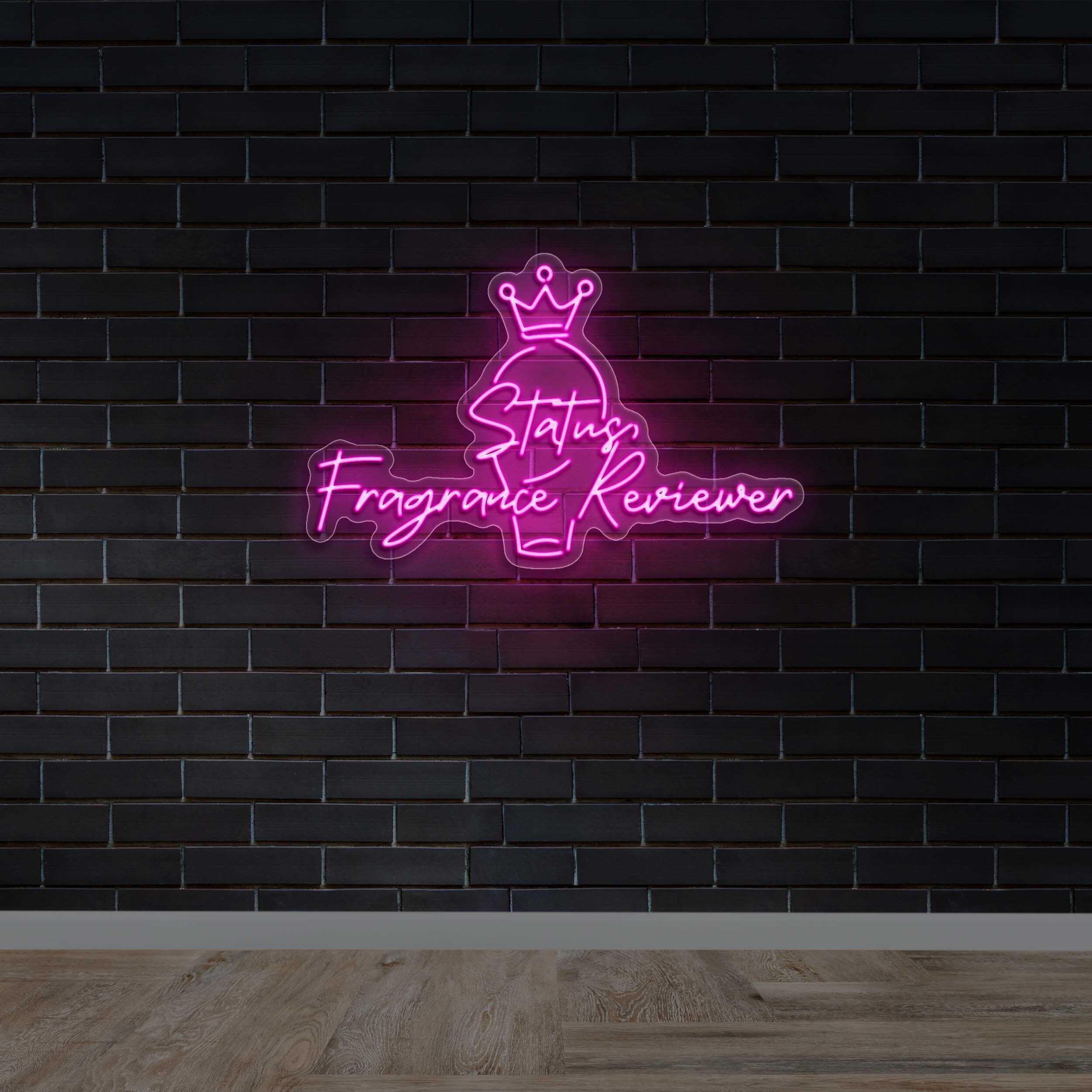 Status, Fragrance Reviewer - Premium Neon Artwork