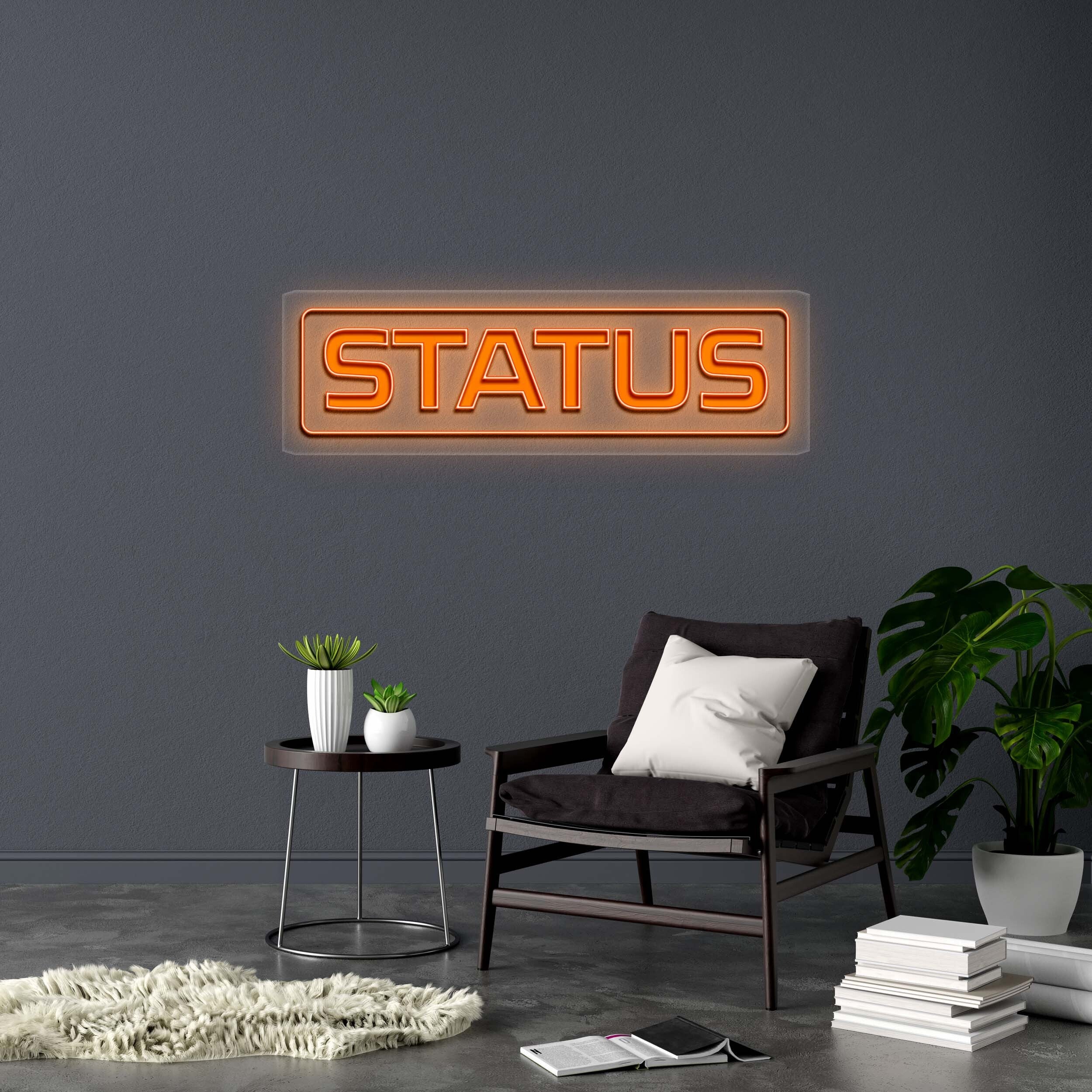 STATUS - Premium Neon Artwork