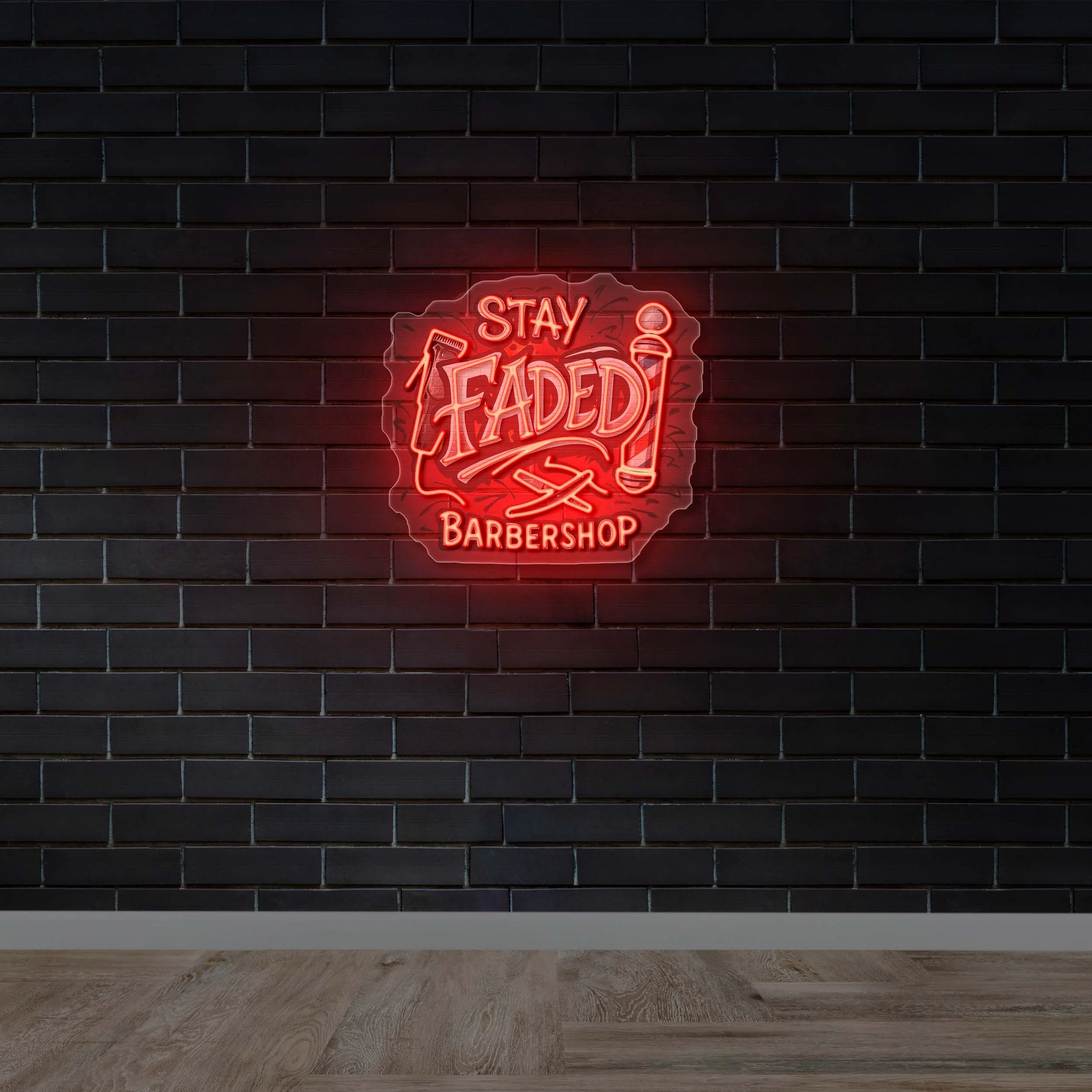 STAY FADED BARBERSHOP | 2nd Version - Premium Neon Artwork