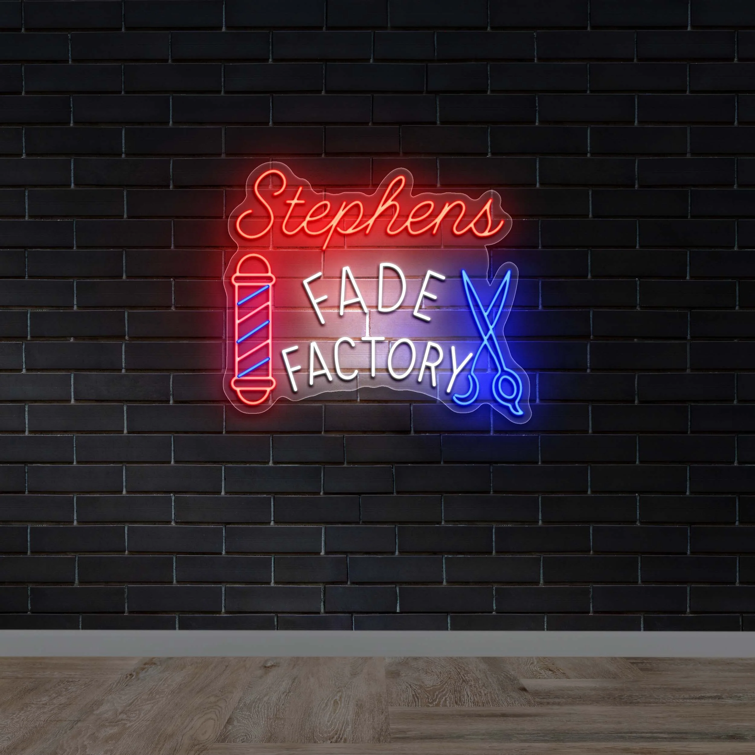 Stephens Fade Factory - Premium Neon Artwork
