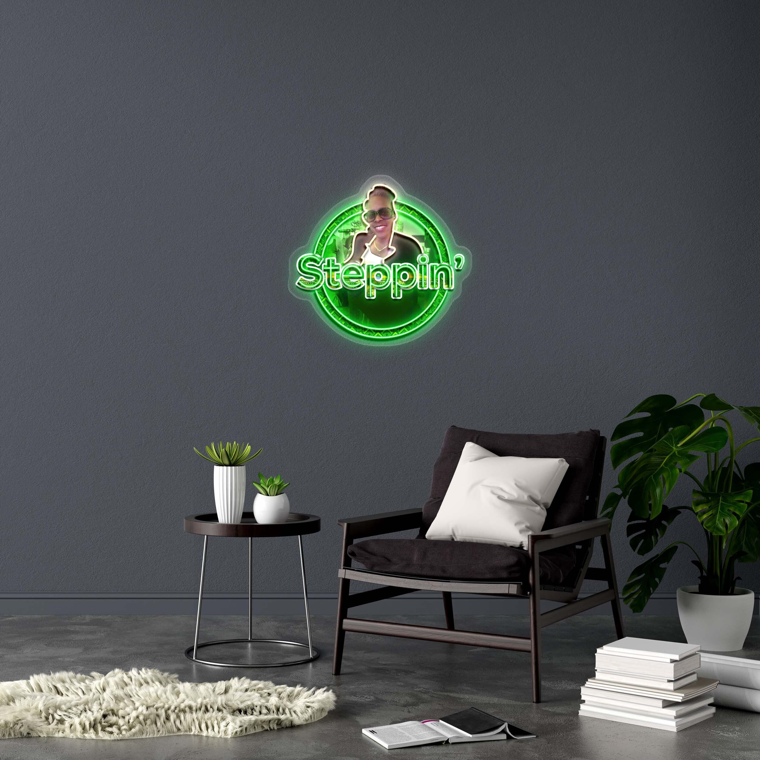 Steppin - Premium Neon Artwork