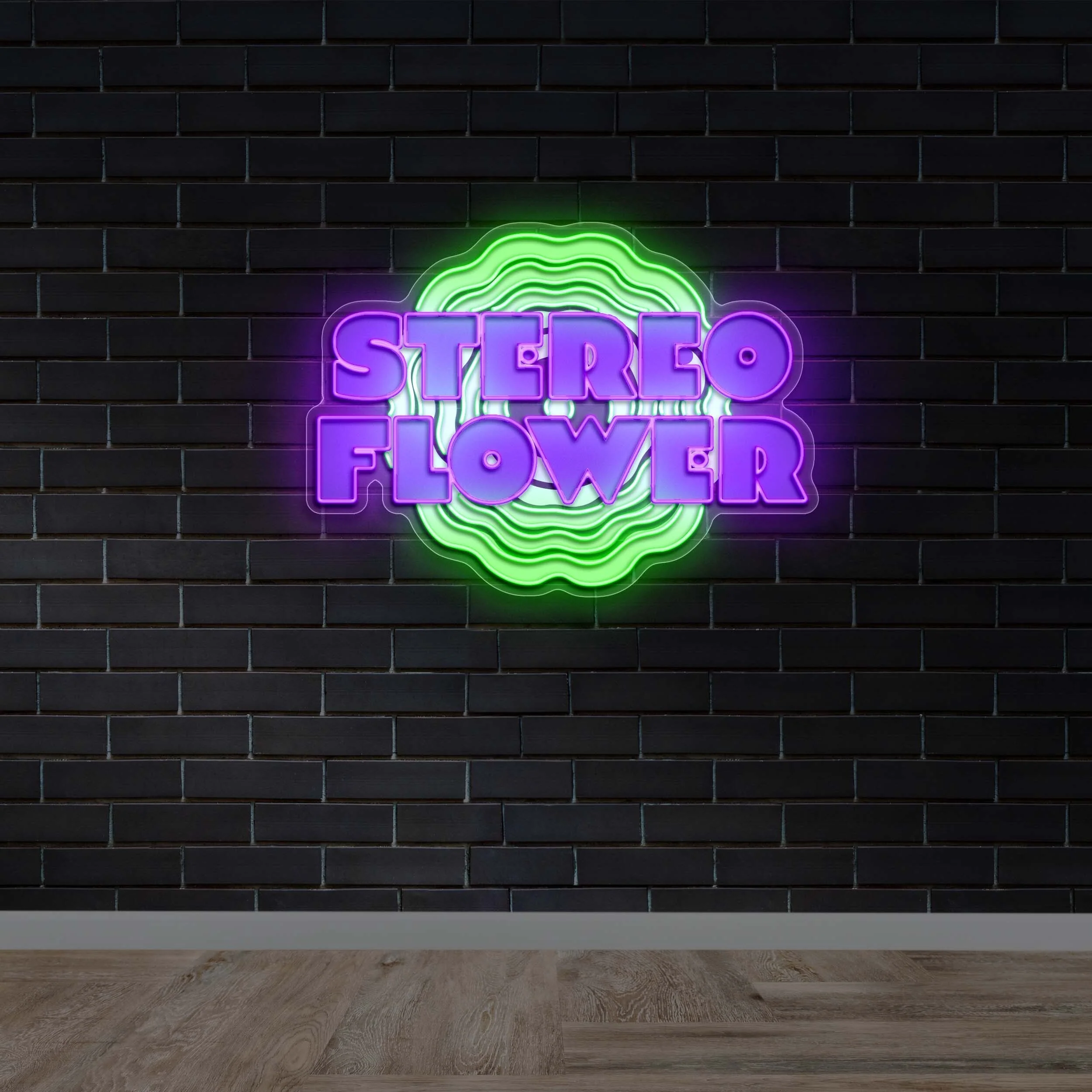 Stereo Flower - Premium Neon Artwork