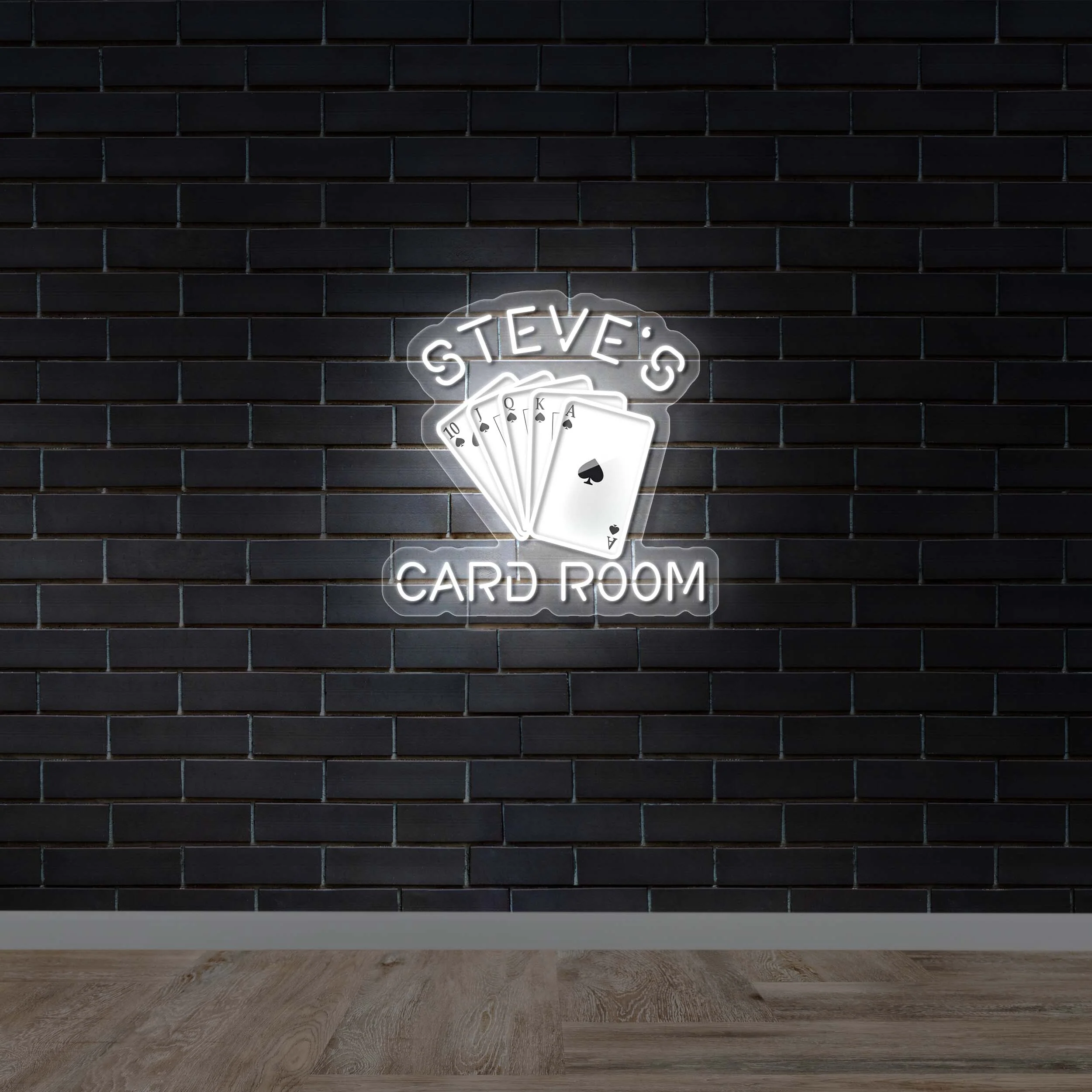 STEVE'S CARD ROOM - Premium Neon Artwork