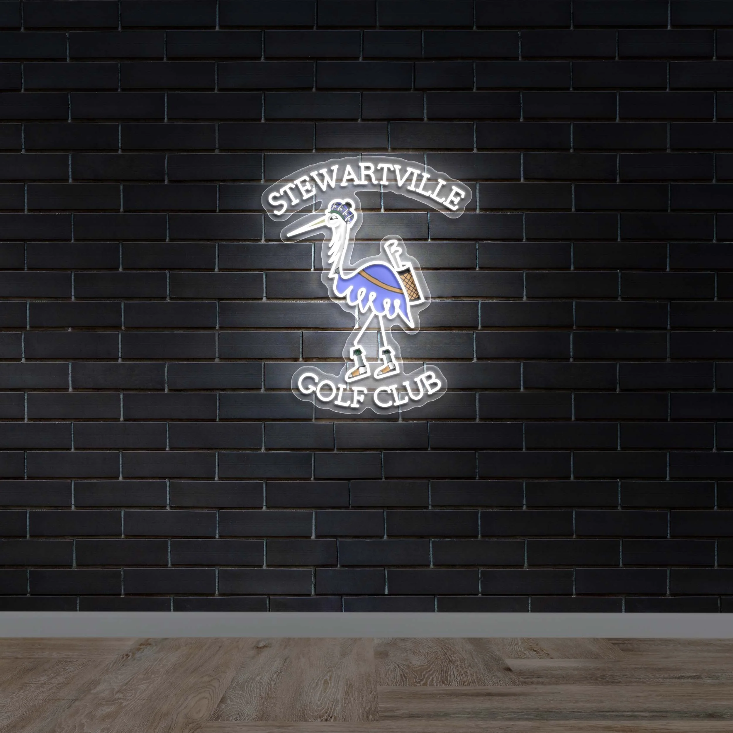 Stewartville Golf Club - Premium Neon Artwork