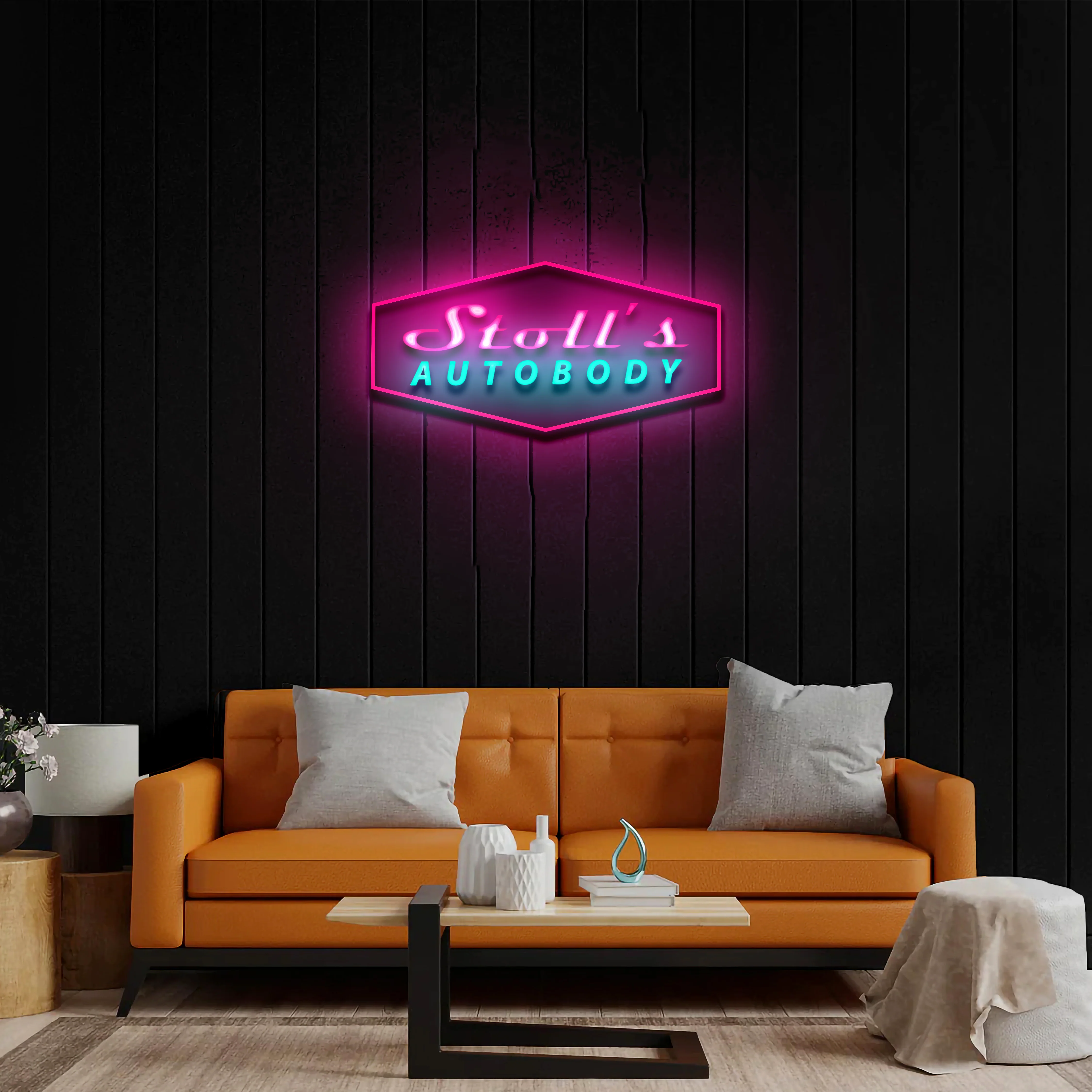 Stoll's Autobody - Premium Neon Artwork