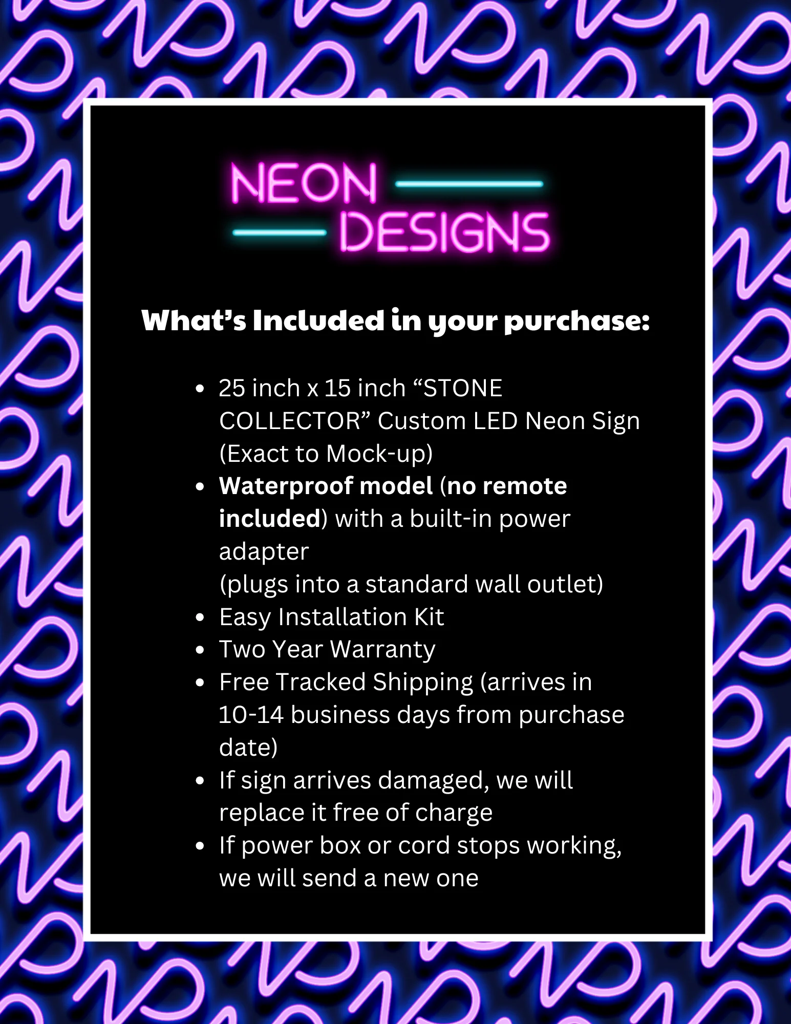 STONE COLLECTOR - Premium Neon Artwork - Image 2