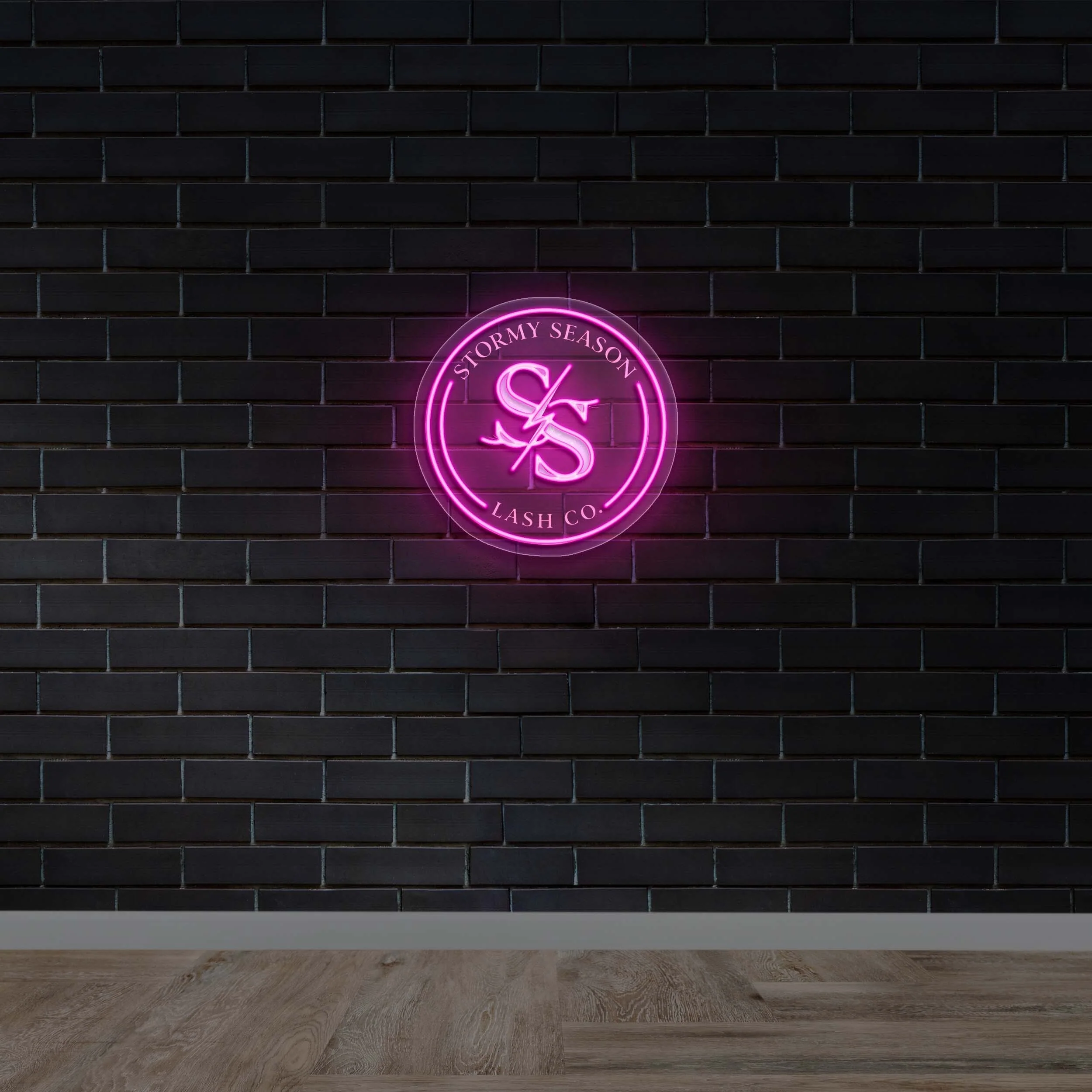 Stormy Season Lash Co. – Premium Neon Artwork