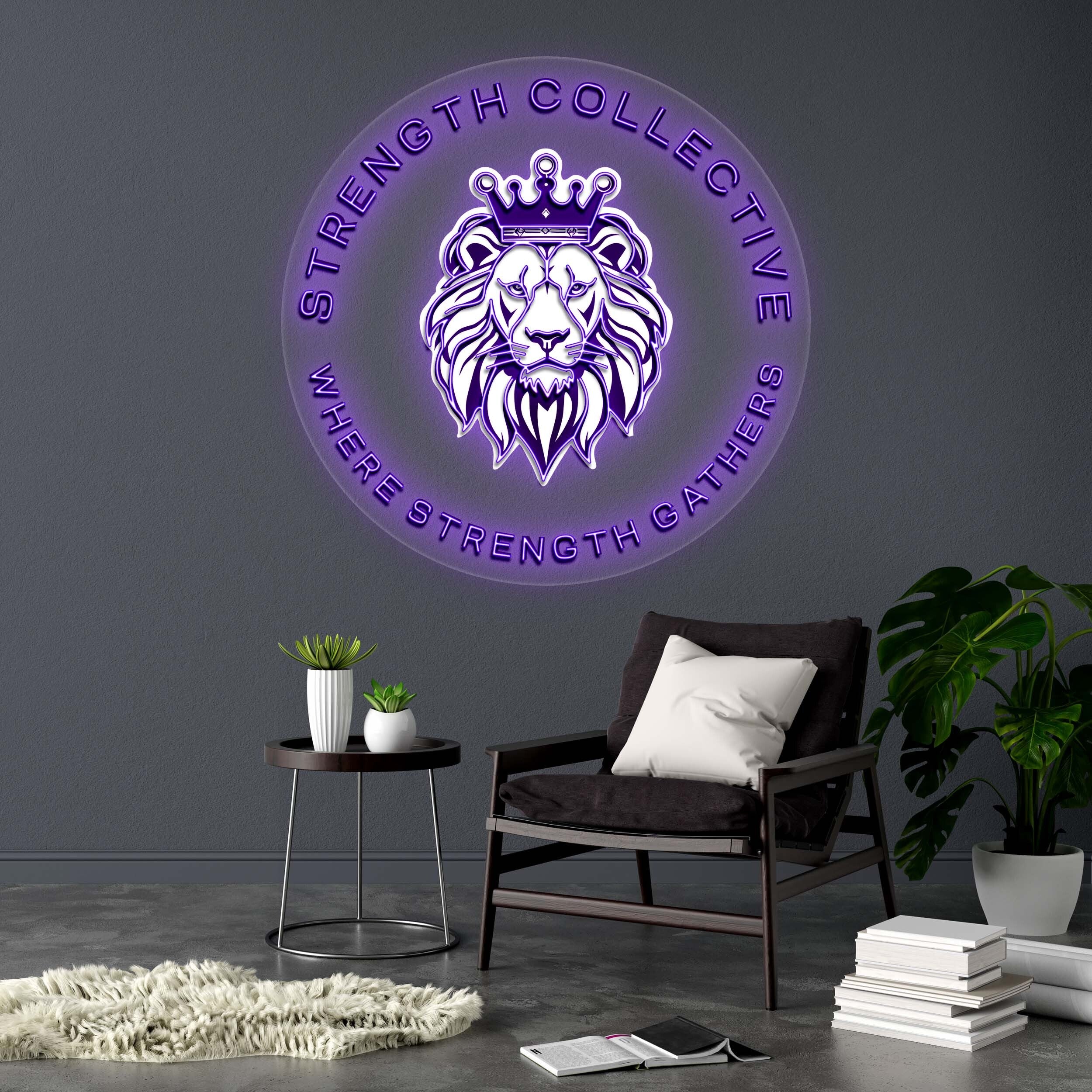 STRENGTH COLLECTIVE - Premium Neon Artwork