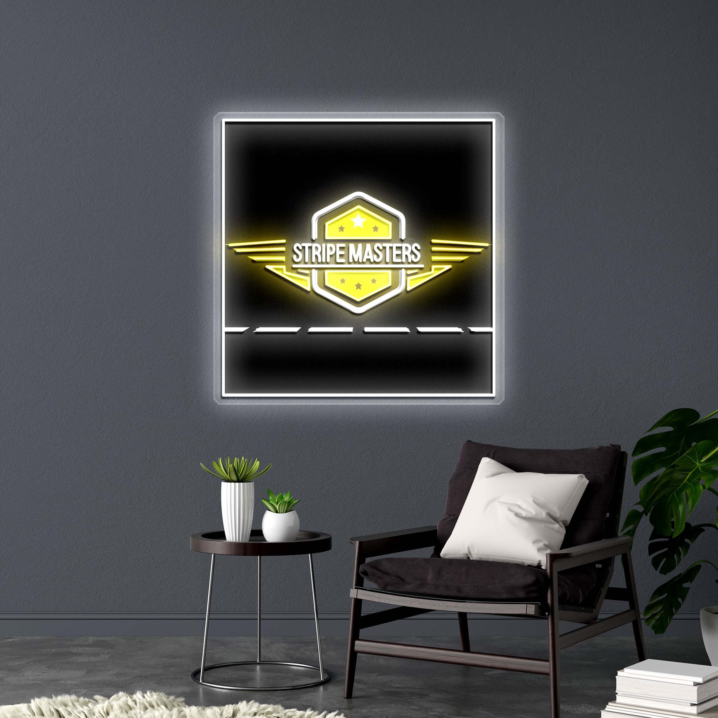 STRIPE MASTERS - Premium Neon Artwork