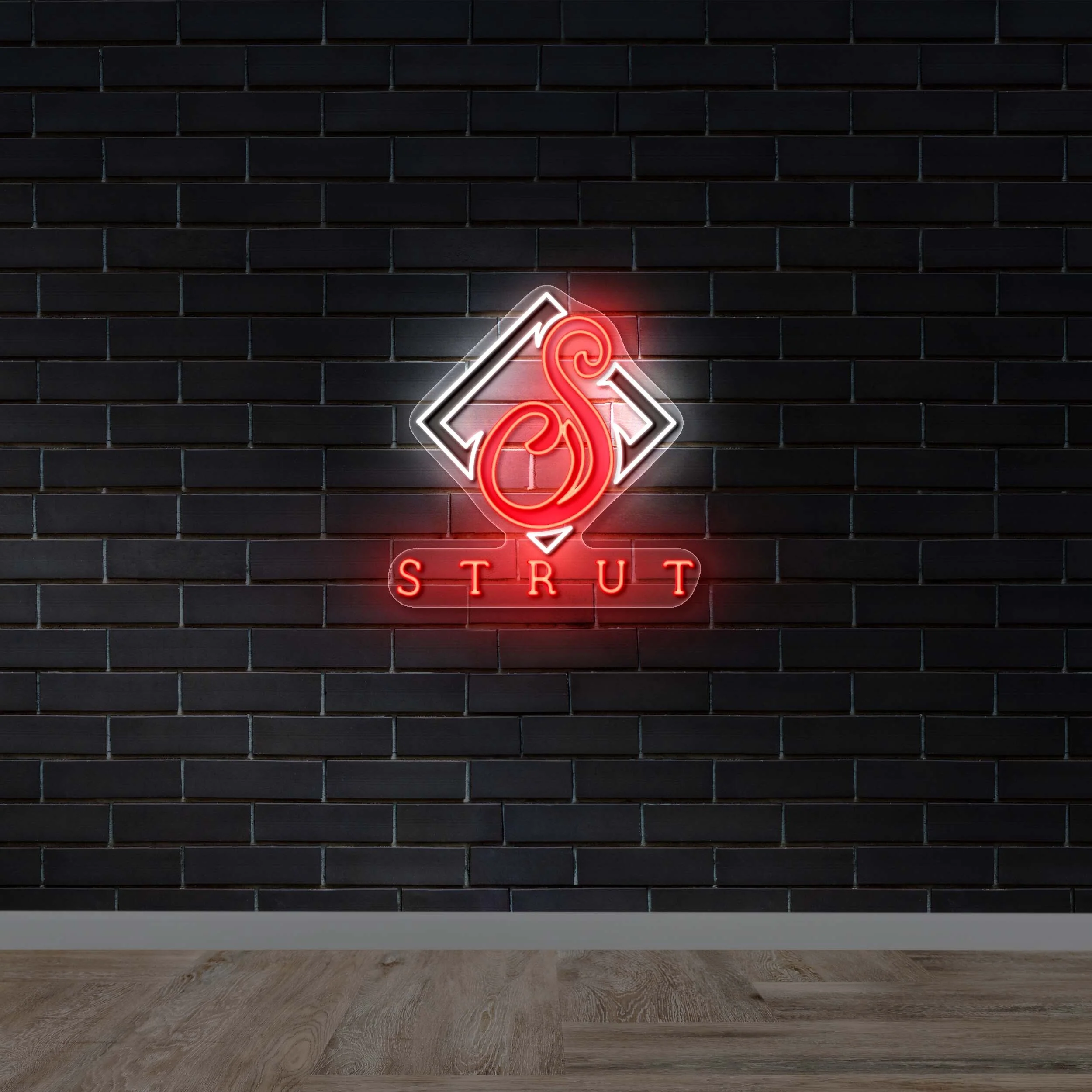 Strut Full Logo - Premium Neon Artwork