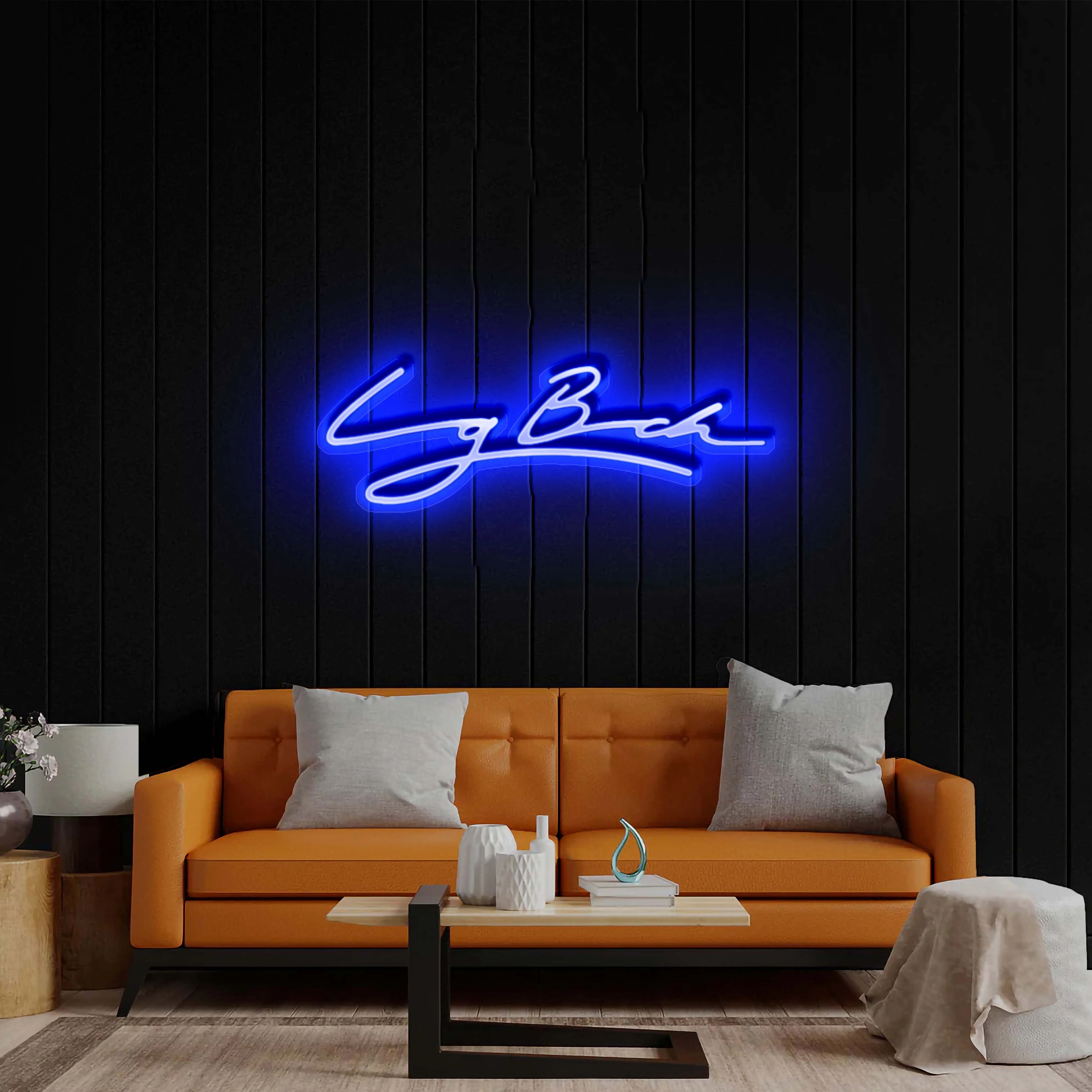 Stylized Signature – Premium Neon Artwork