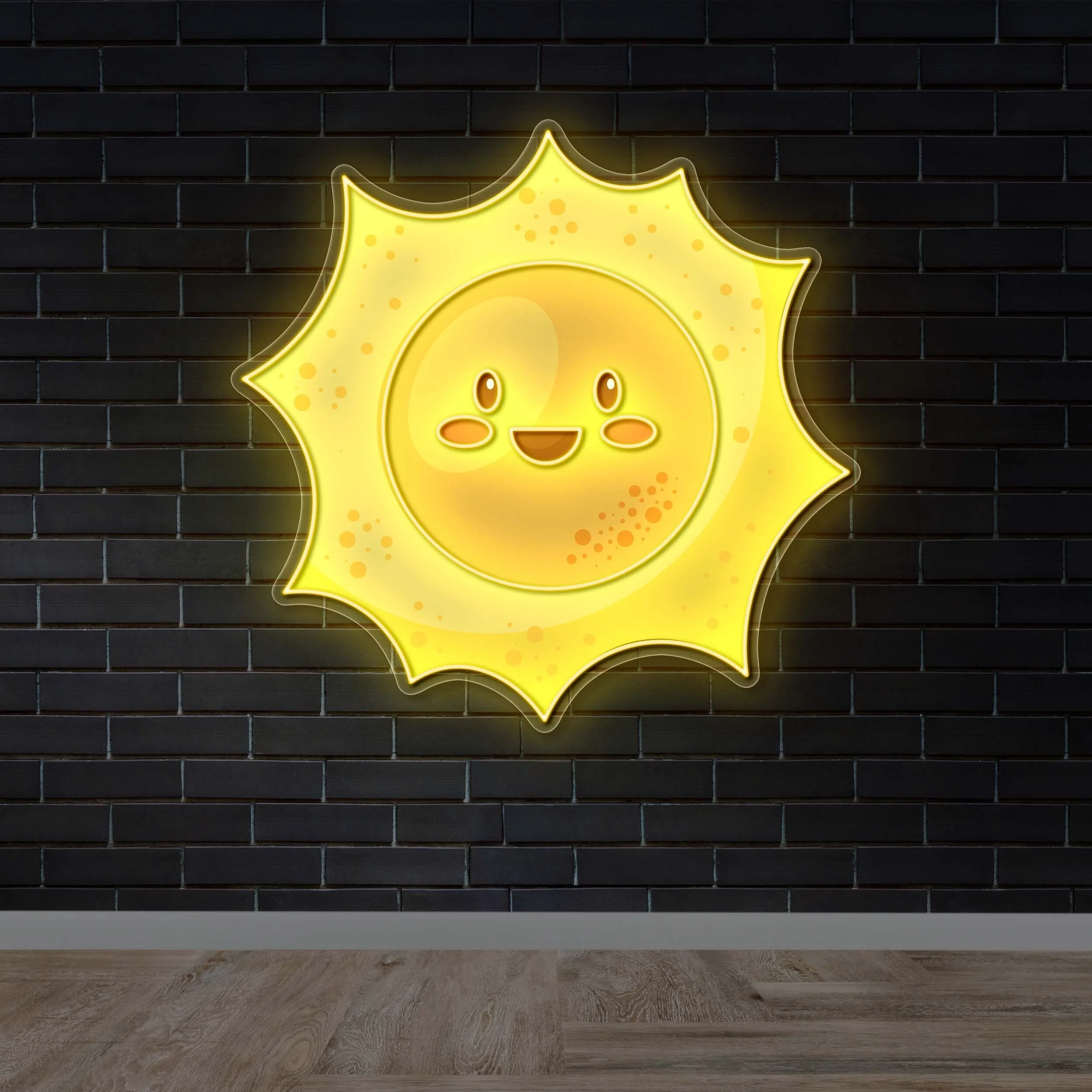 Sun Happy Face - Premium Neon Artwork