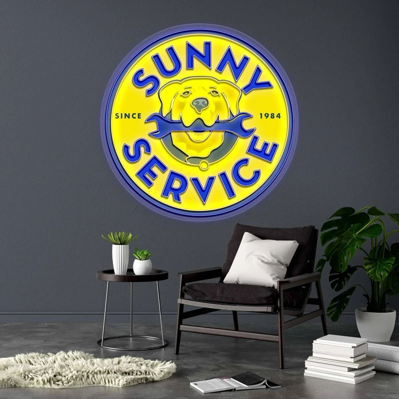 SUNNY SERVICE - Premium Neon Artwork