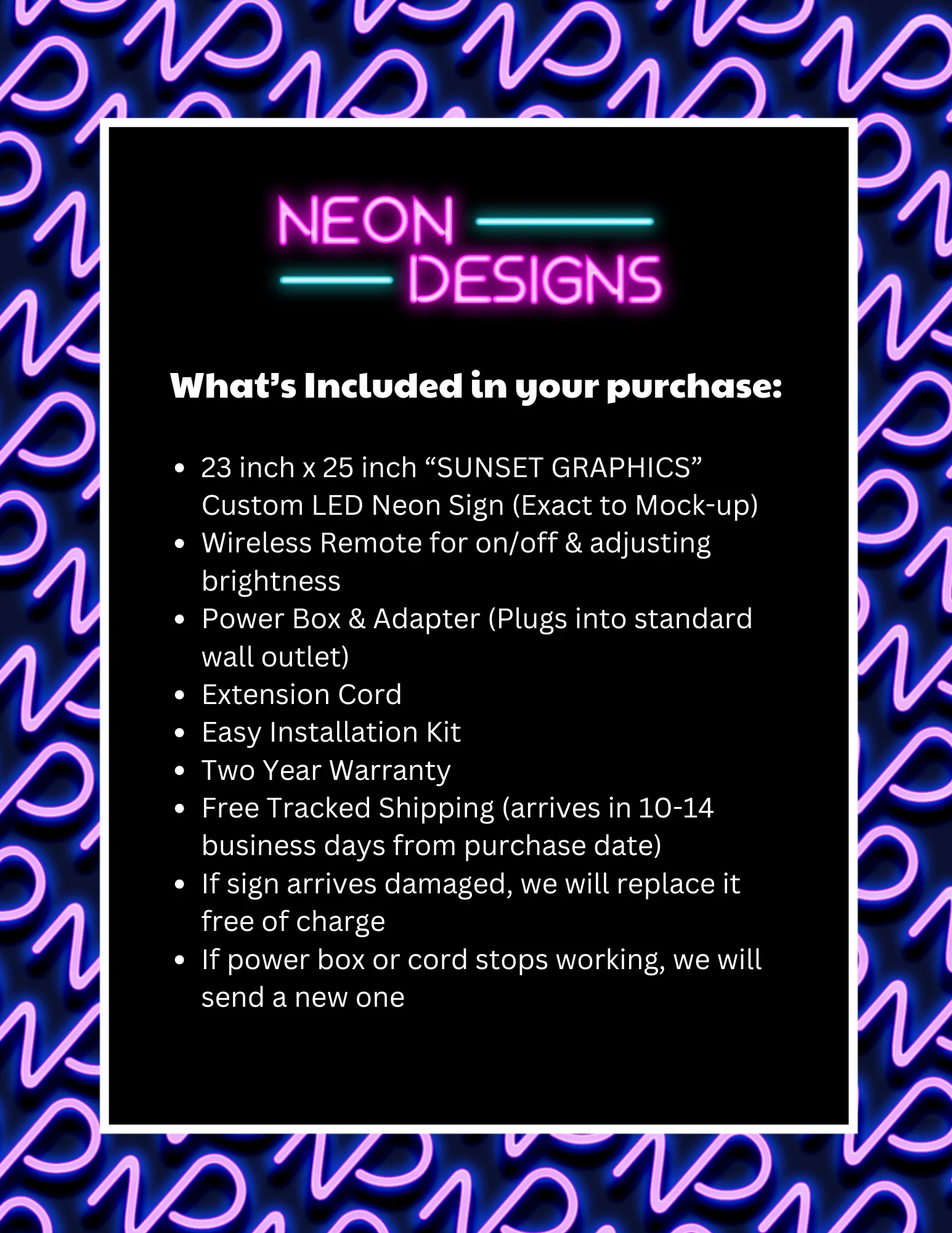 SUNSET GRAPHICS -  Premium Neon Artwork - Image 3