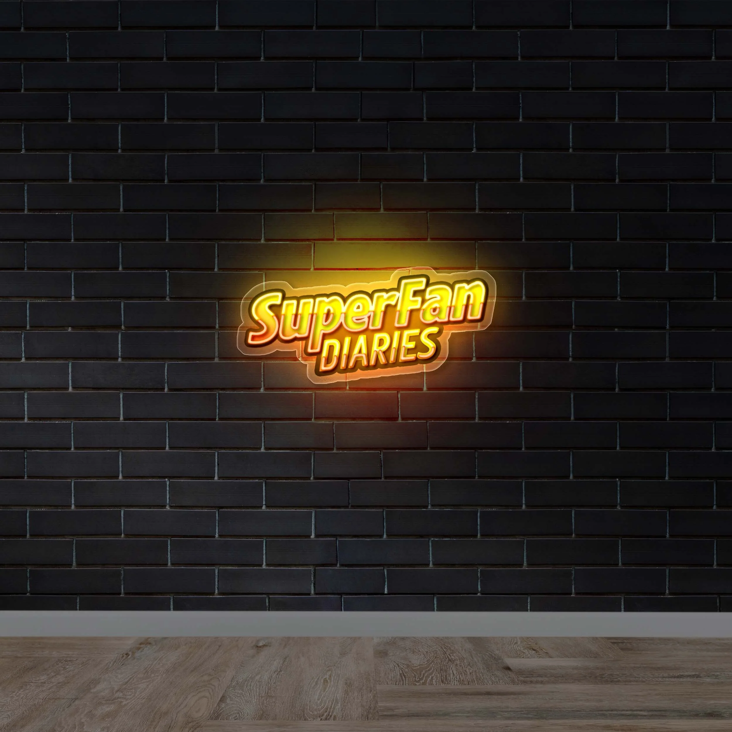 Supar Fan DIARIES - Premium Neon Artwork - Image 2