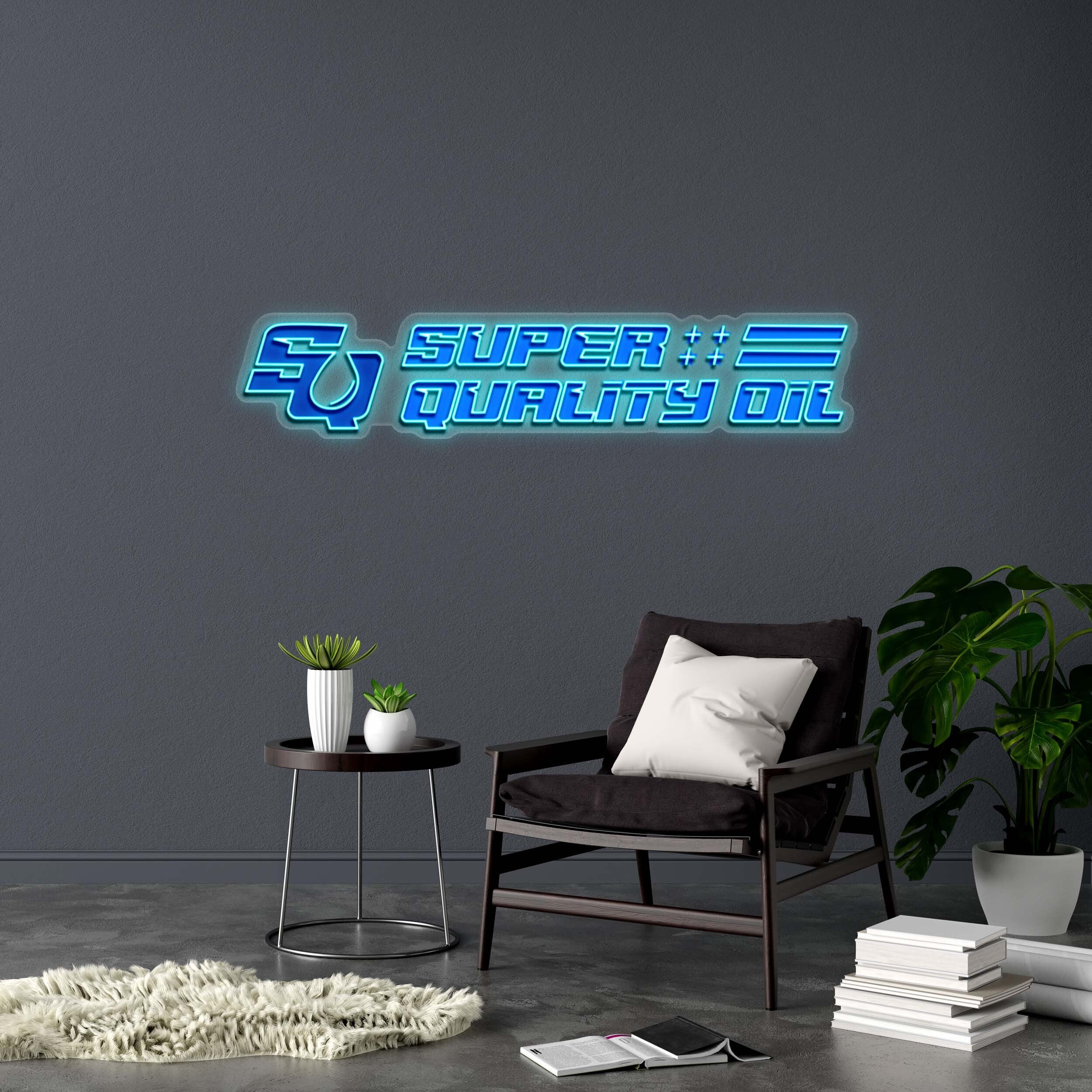 SUPER QUALITY OIL - Premium Neon Artwork