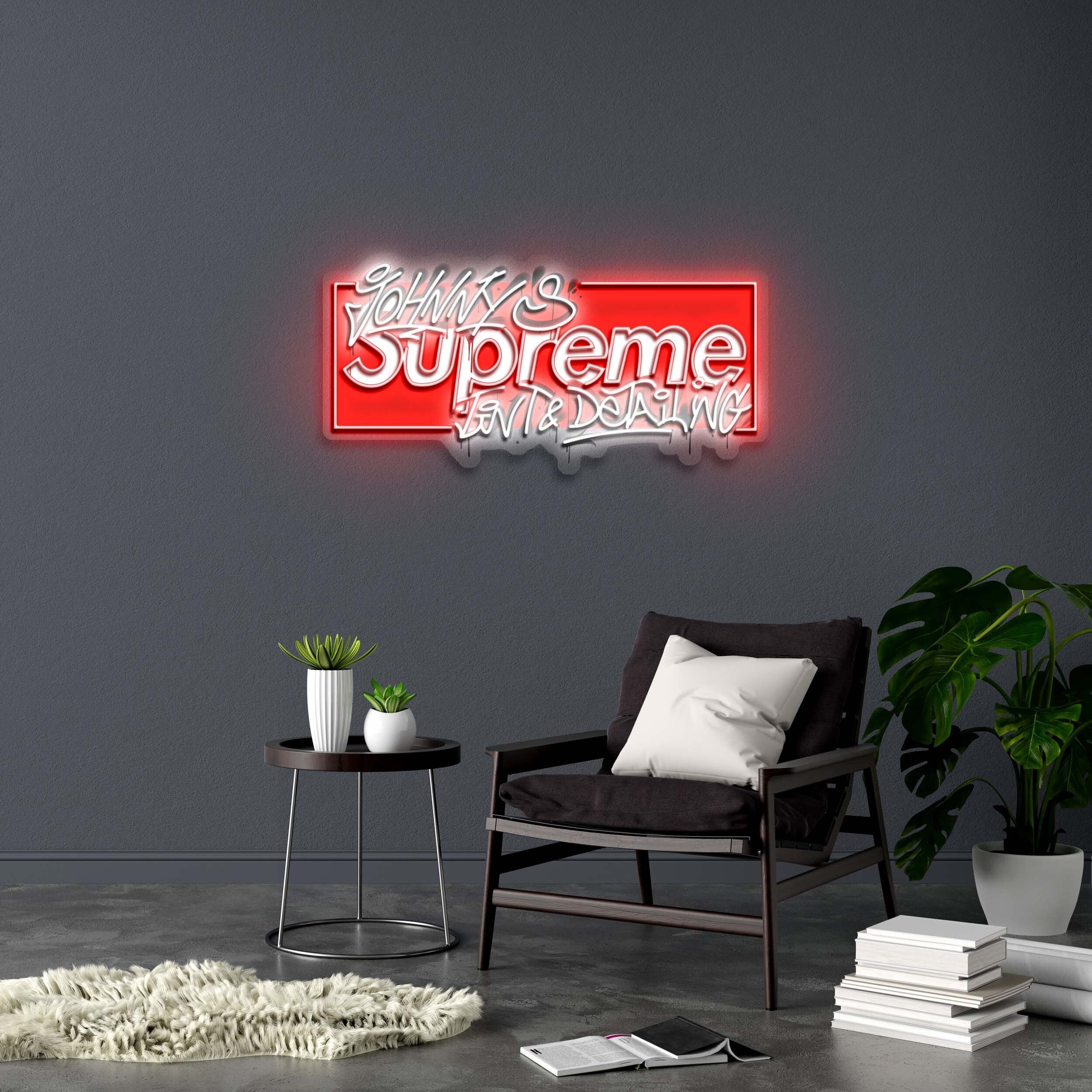 SUPREME - Premium Neon Artwork