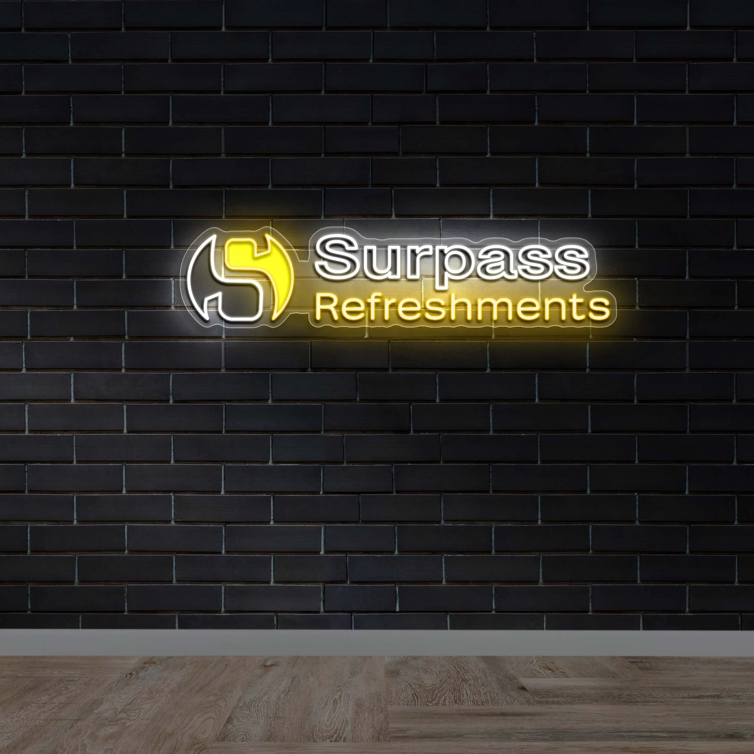 Surpass Refreshments - Premium Neon Artwork