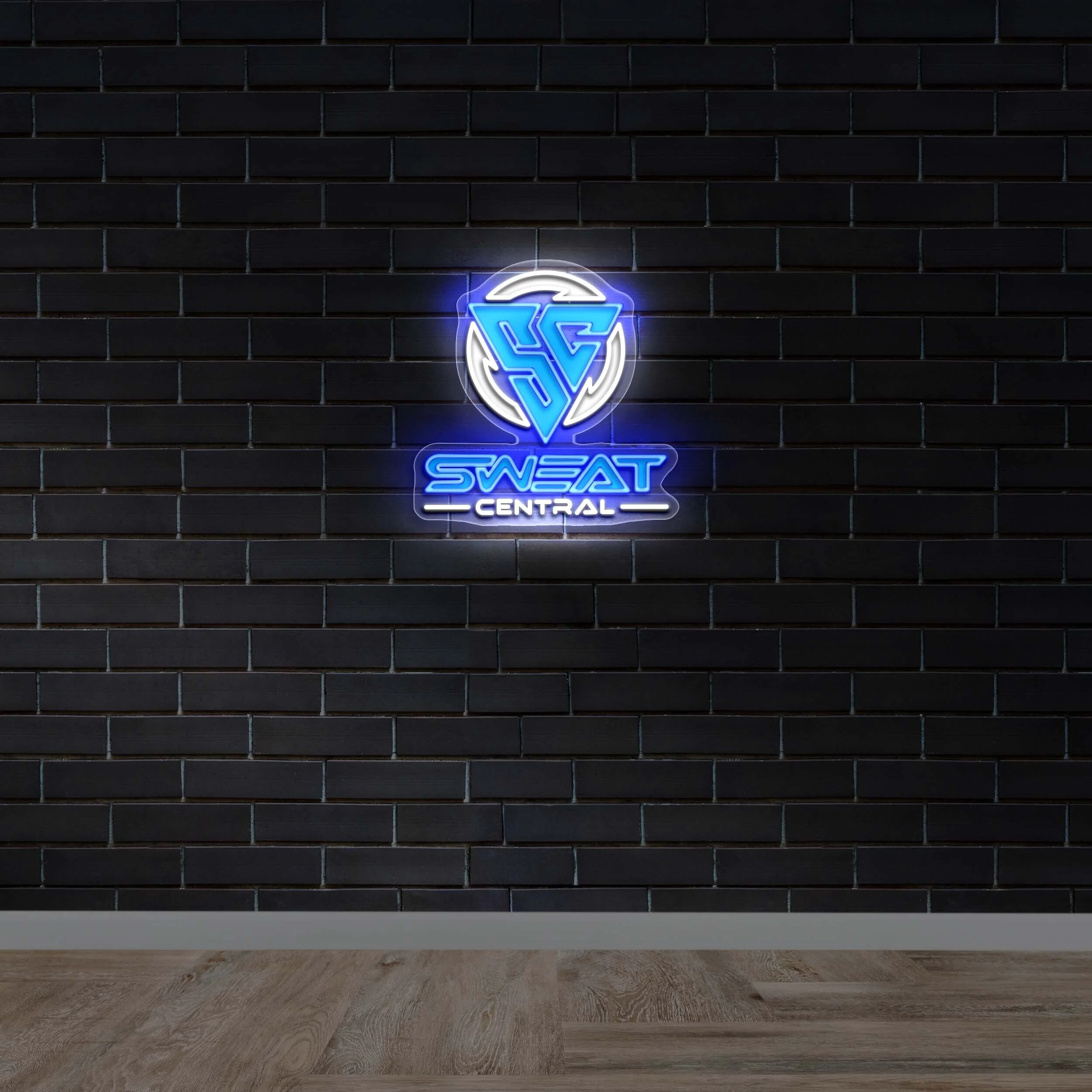 Sweat Central Logo – Premium Neon Artwork