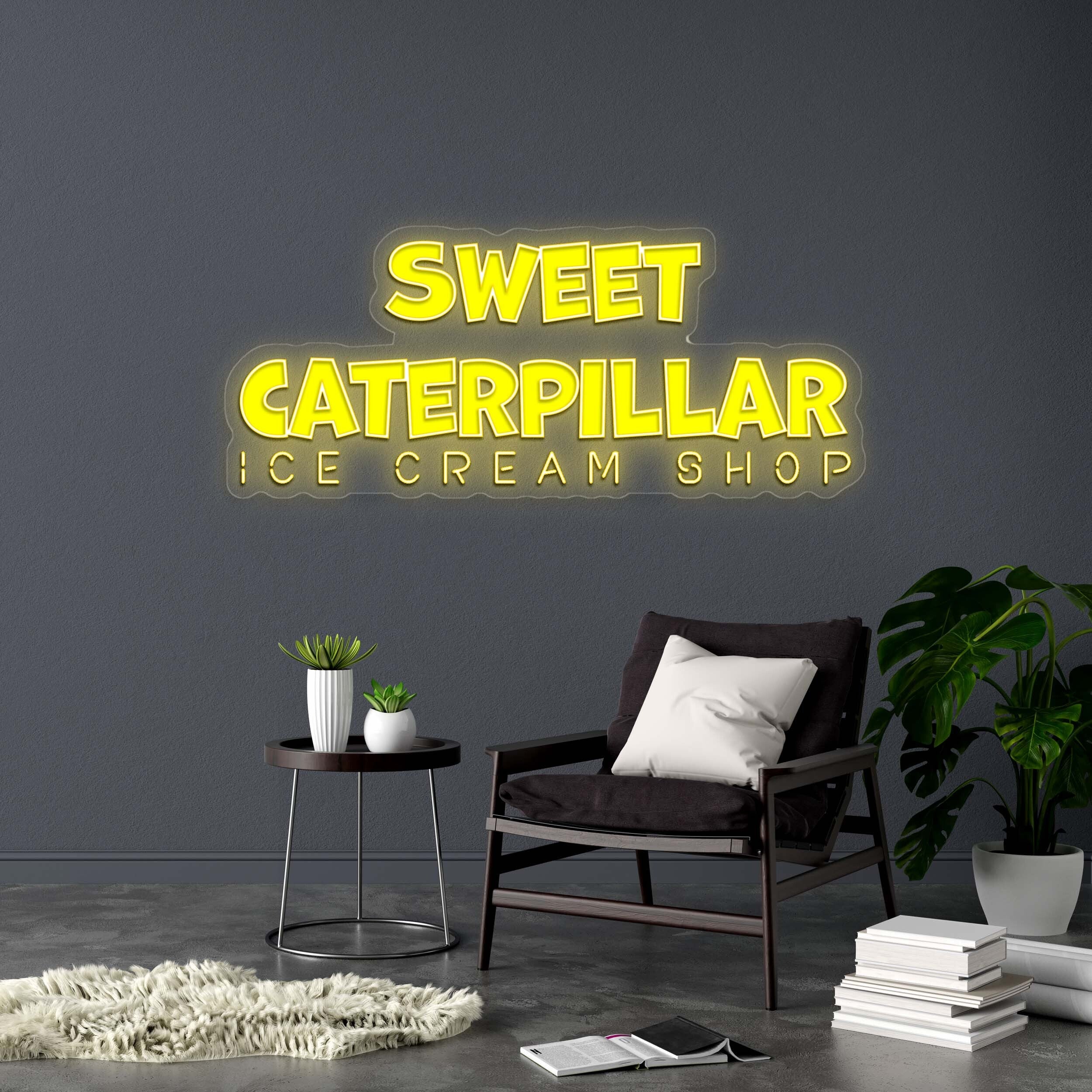 SWEET CATERPILLAR - Premium Neon Artwork