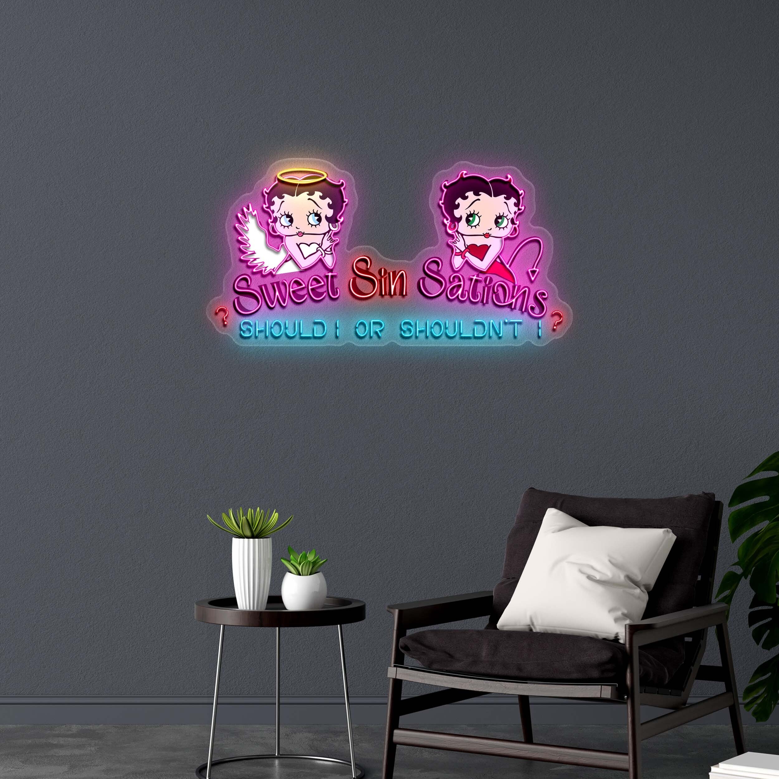 Sweet Sin Sations - Premium Neon Artwork - Image 2