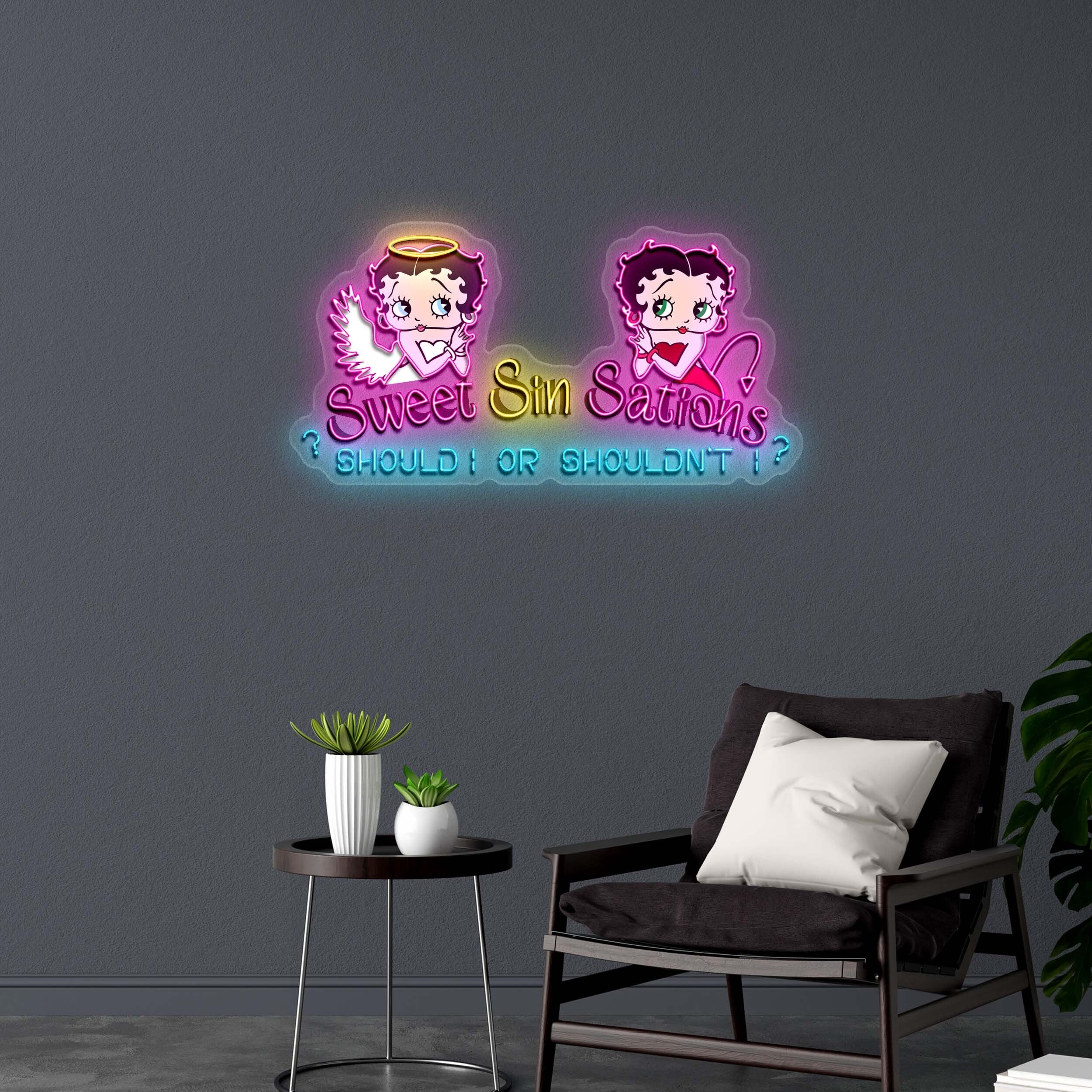 Sweet Sin Sations - Premium Neon Artwork - Image 3